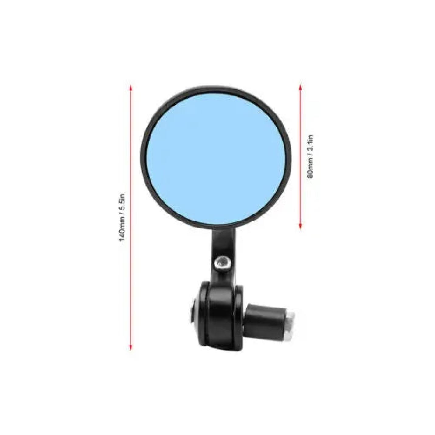 Bar end spiegels rond universeel zwart A-Extended®