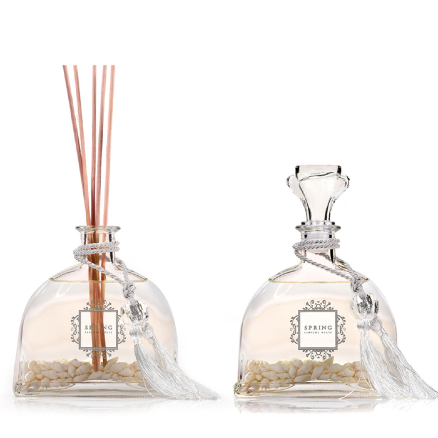 Geurstokjes Verbena 300ml met schelpjes - Spring Fragrances