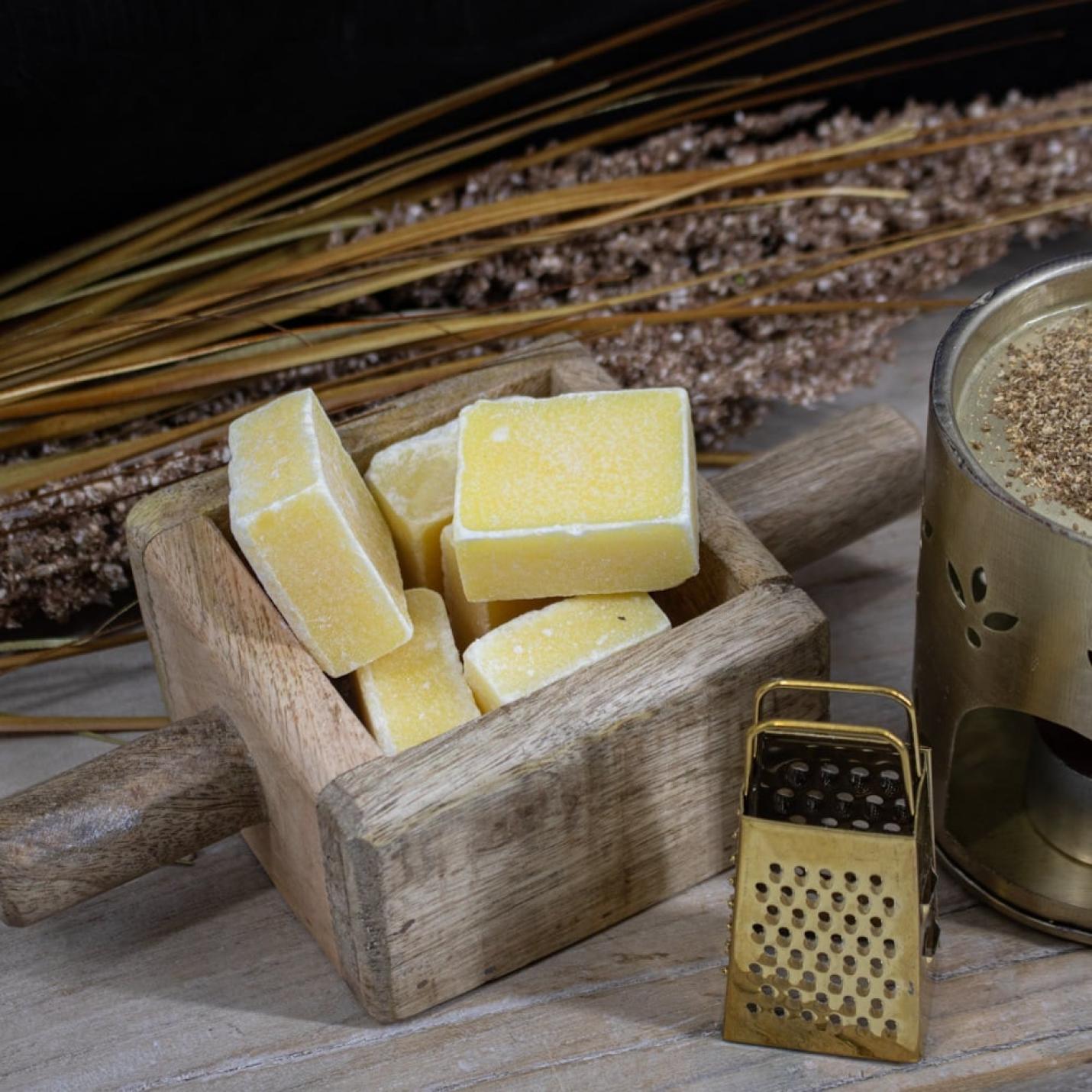 Houten bakje vierkant met 2 handvatten - hb1472