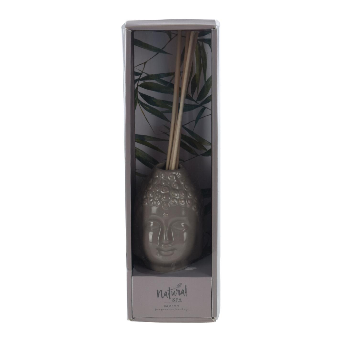 Geurstokjes 100ml in keramische Buddha - geur: Bamboo