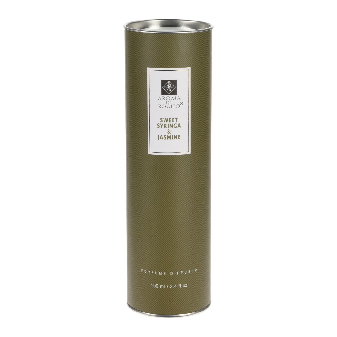 Geurstokjes SYRINGA JASMINE 100ml in luxe koker cadeauverpakking