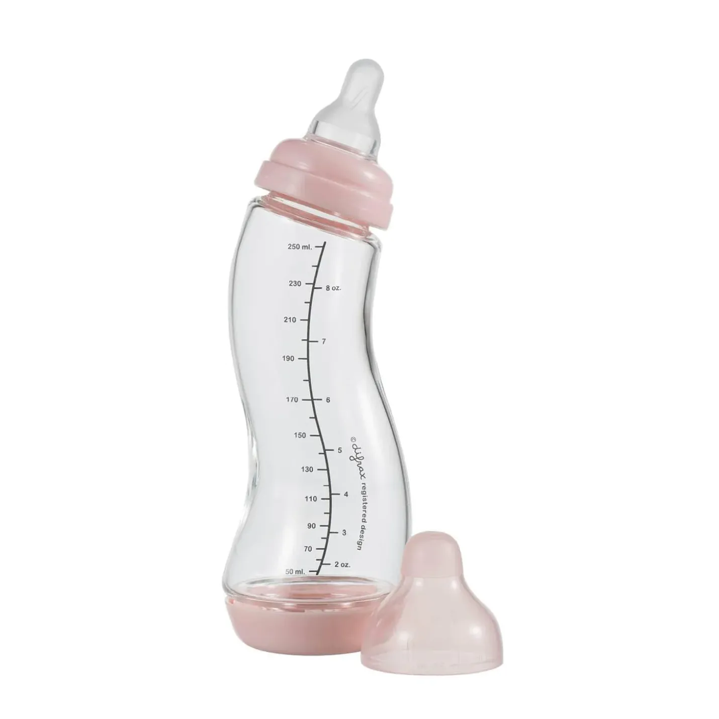 Difrax-S-fles-Glas-250-Blossom/roze-neonurses