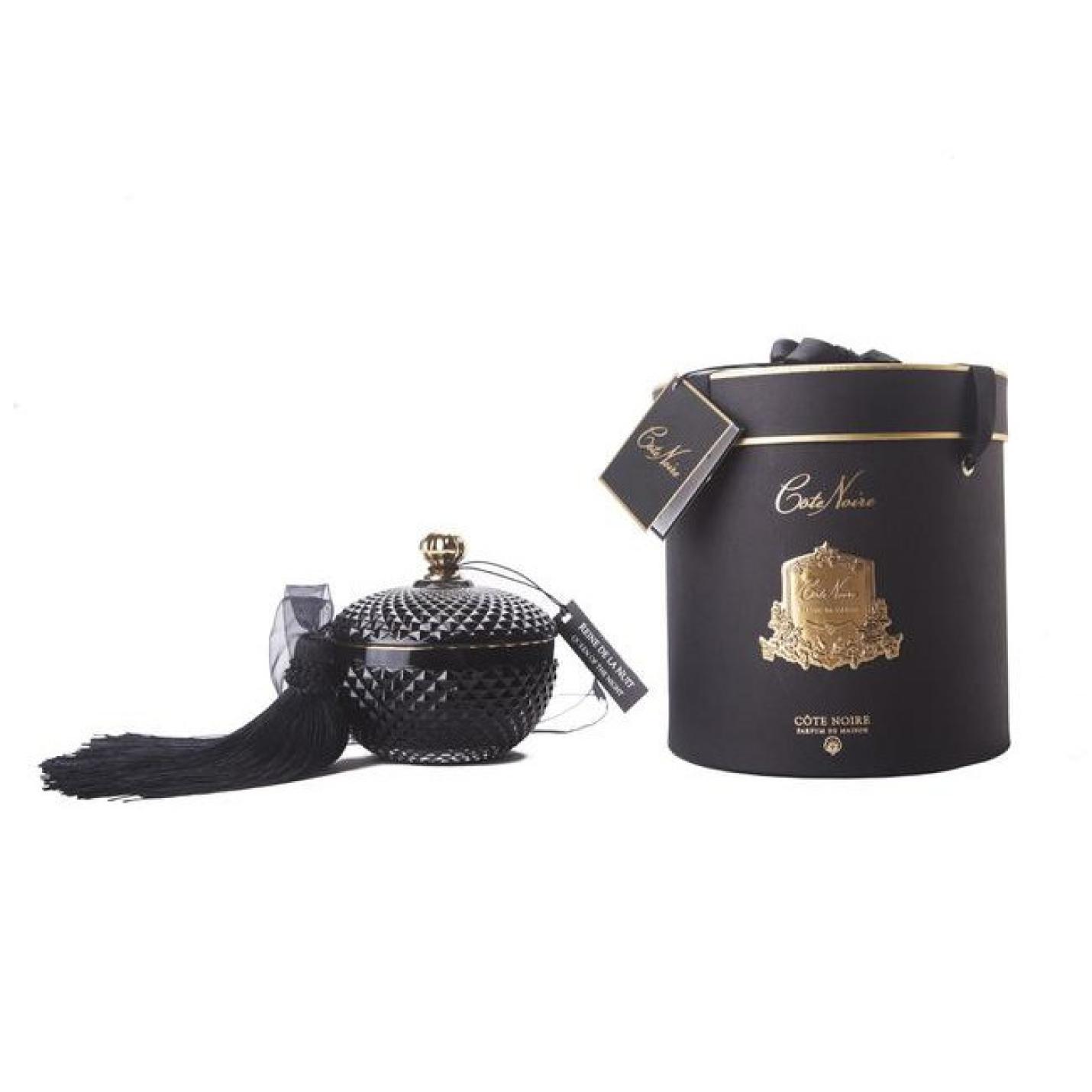 Geurkaars Art Deco rond - Black - Cote Noire