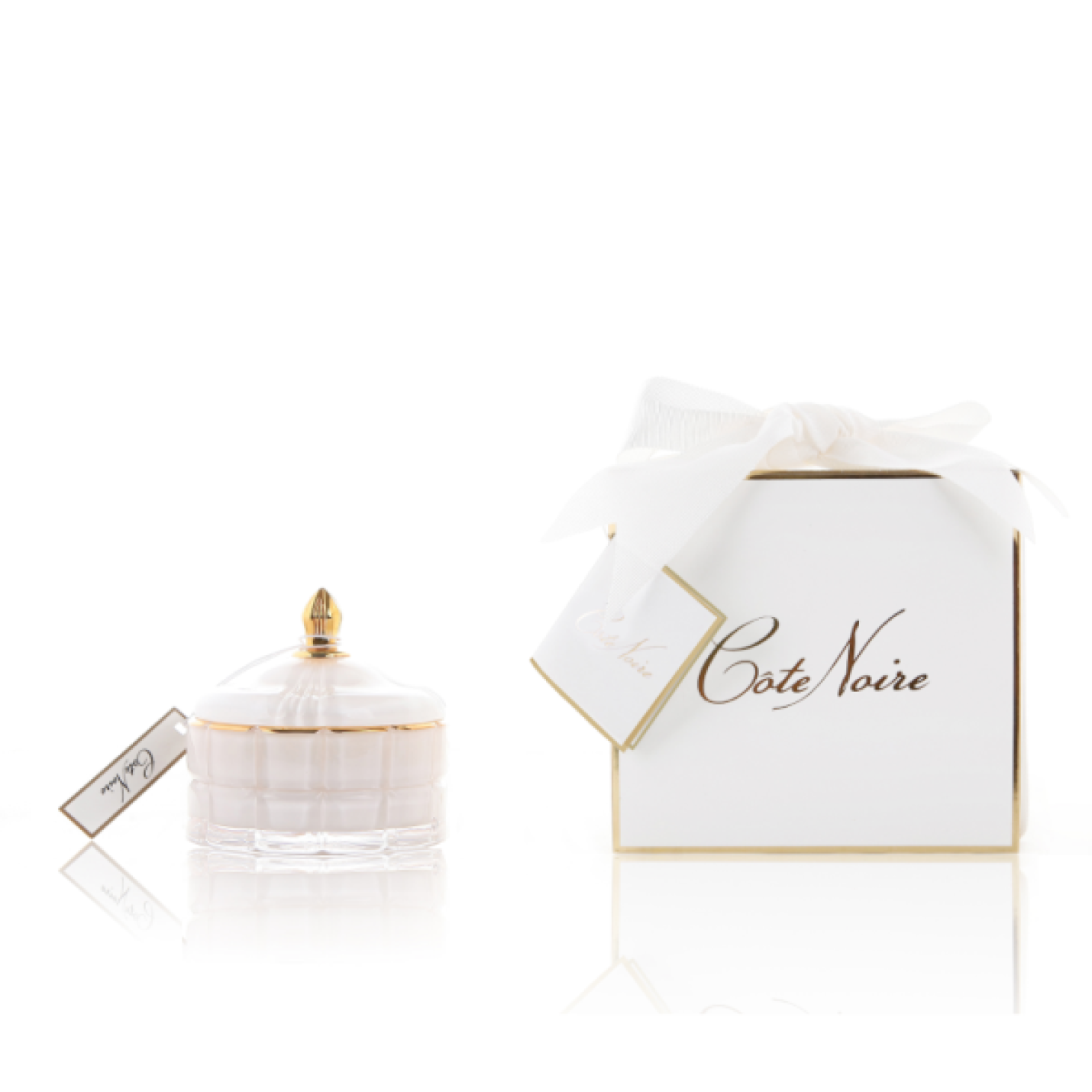 Geurkaars Art Deco wit - Jasmine Flower Tea - Cote Noire