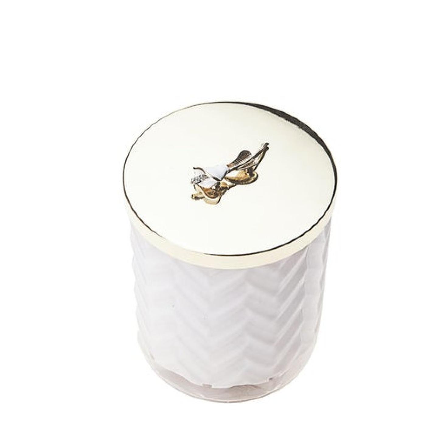 Geurkaars 600gr Harringbone Lily flower - Cote Noire
