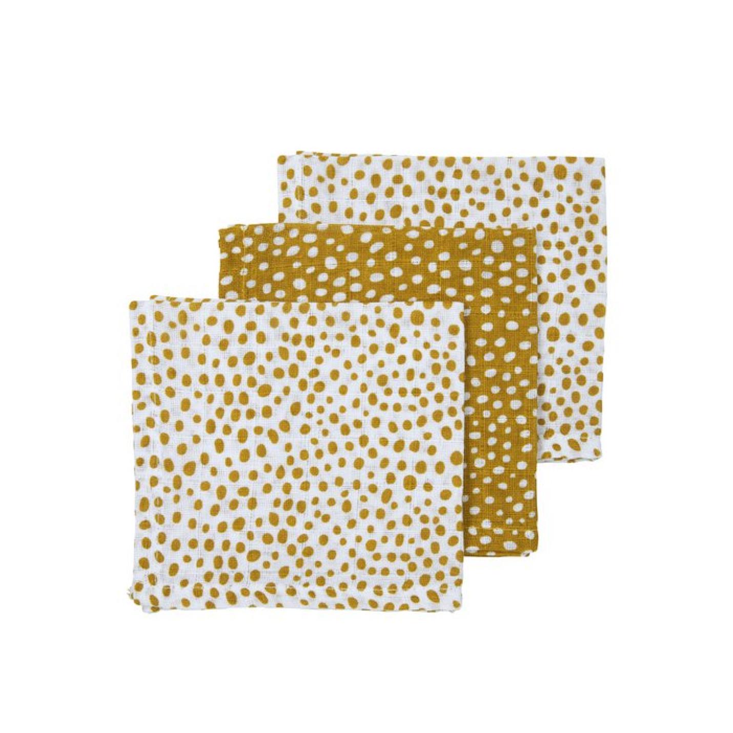 Meyco-baby-hydrofiel-cheetah-30x30-3pack-Honeygold-NeoNurses