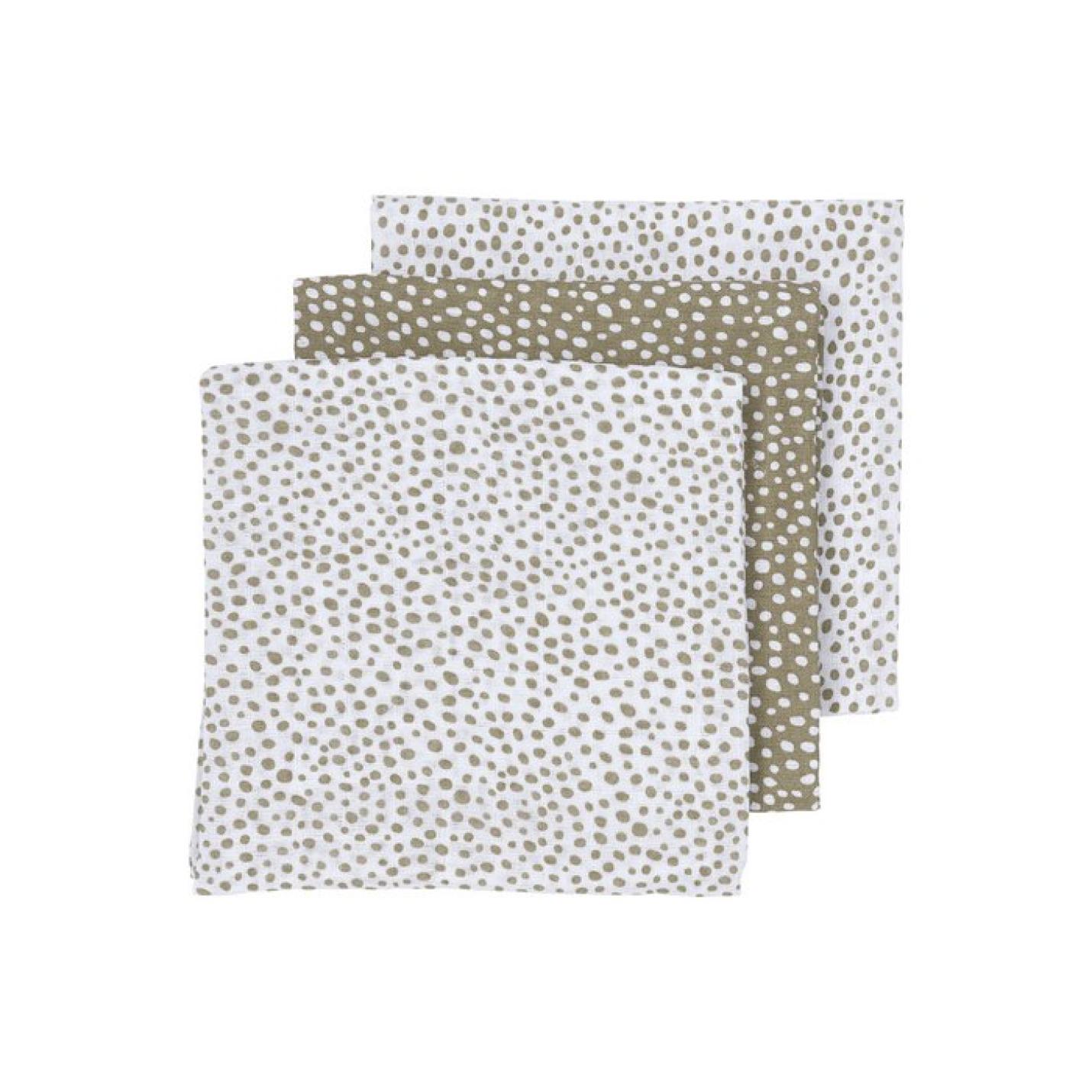 Meyco-baby-hydrofiel-cheetah-70x70-3pack-Taupe-NeoNurses