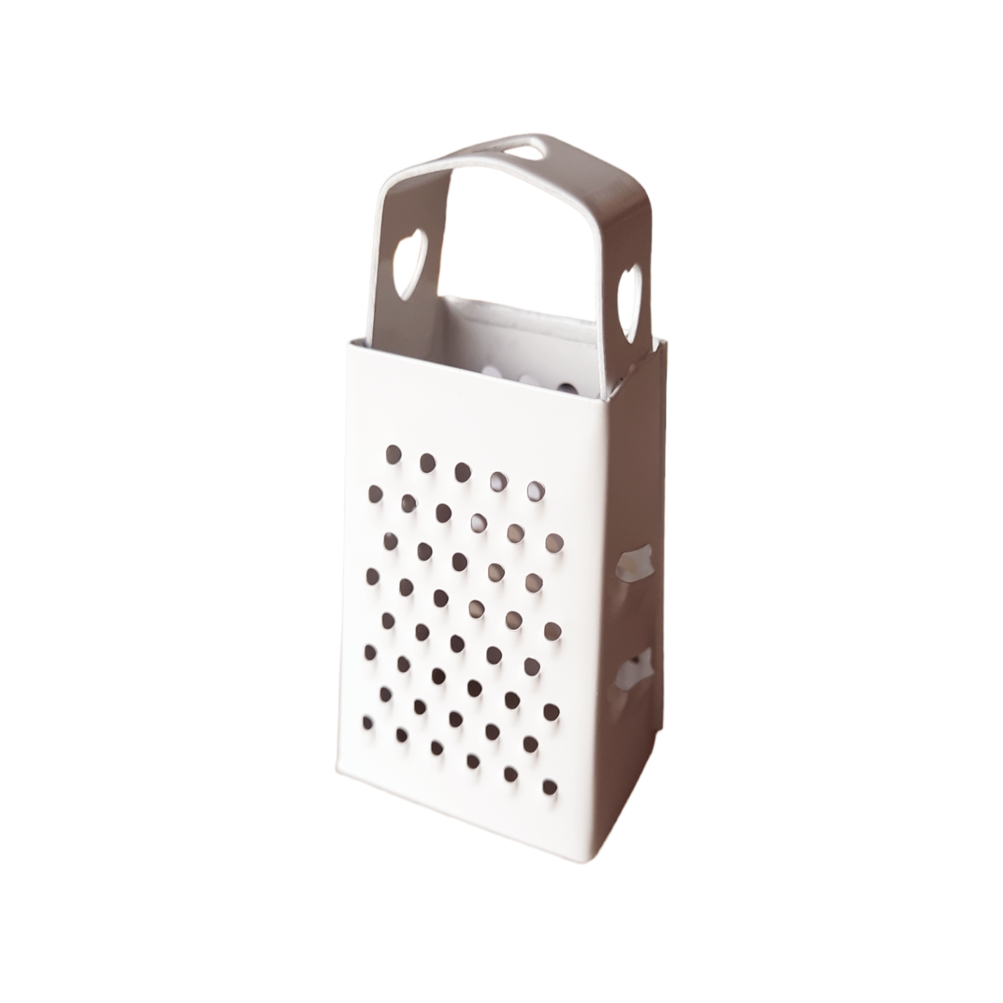 Mini rasp WIT met hartje 7.5 cm voor amberblokjes