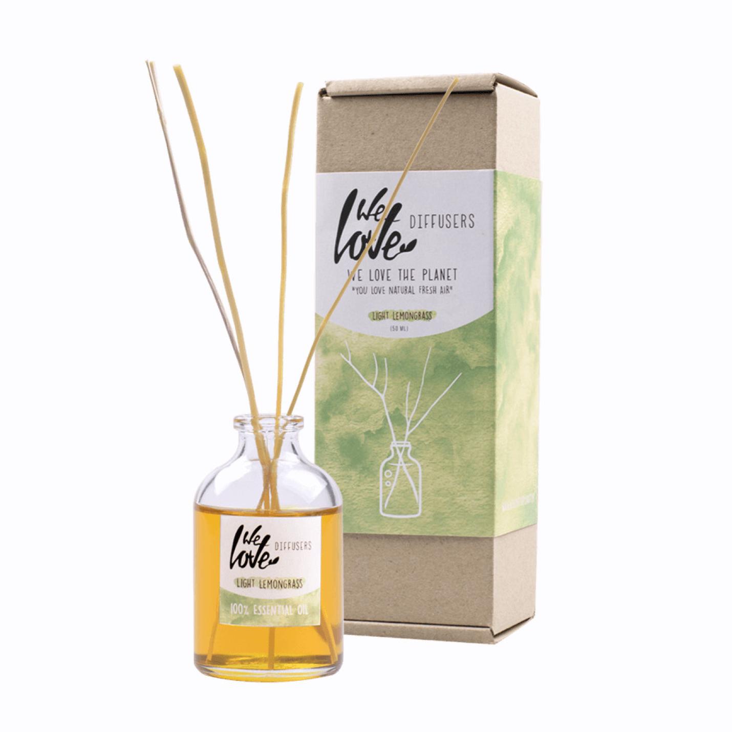Geurstokjes Light Lemongrass 50ml - We Love The Planet