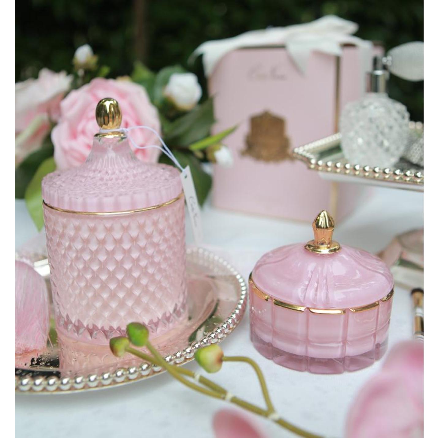 Geurkaars Pink Art Deco - Pink Champagne - Cote Noire (GML45002); Afbeelding: 2