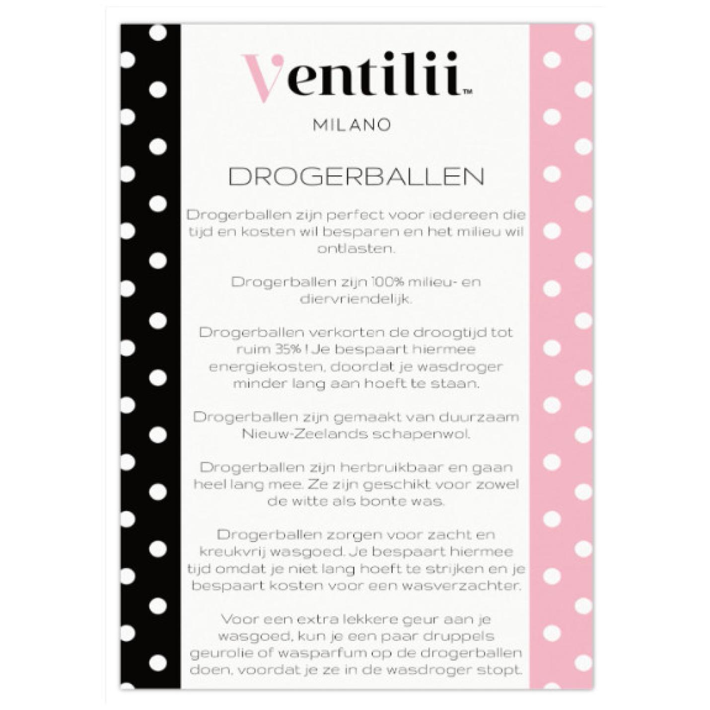 Drogerballen gebruiksaanwijzing