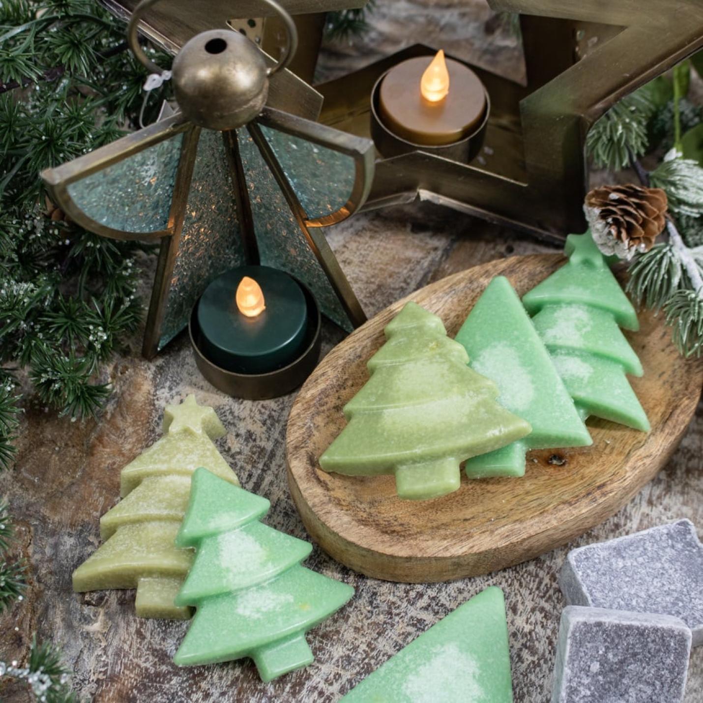 Kerstboom DENNEN geurblokje (3 stuks) van Marokkaanse amberblokjes