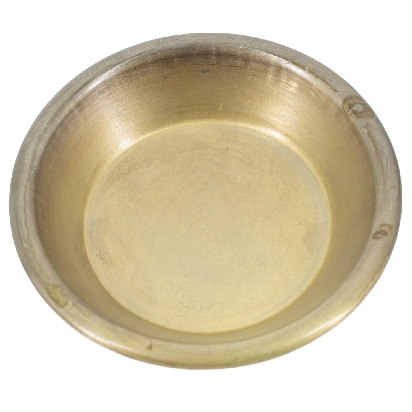 Schaaltje vintage goud 9cm metaal - hb5464