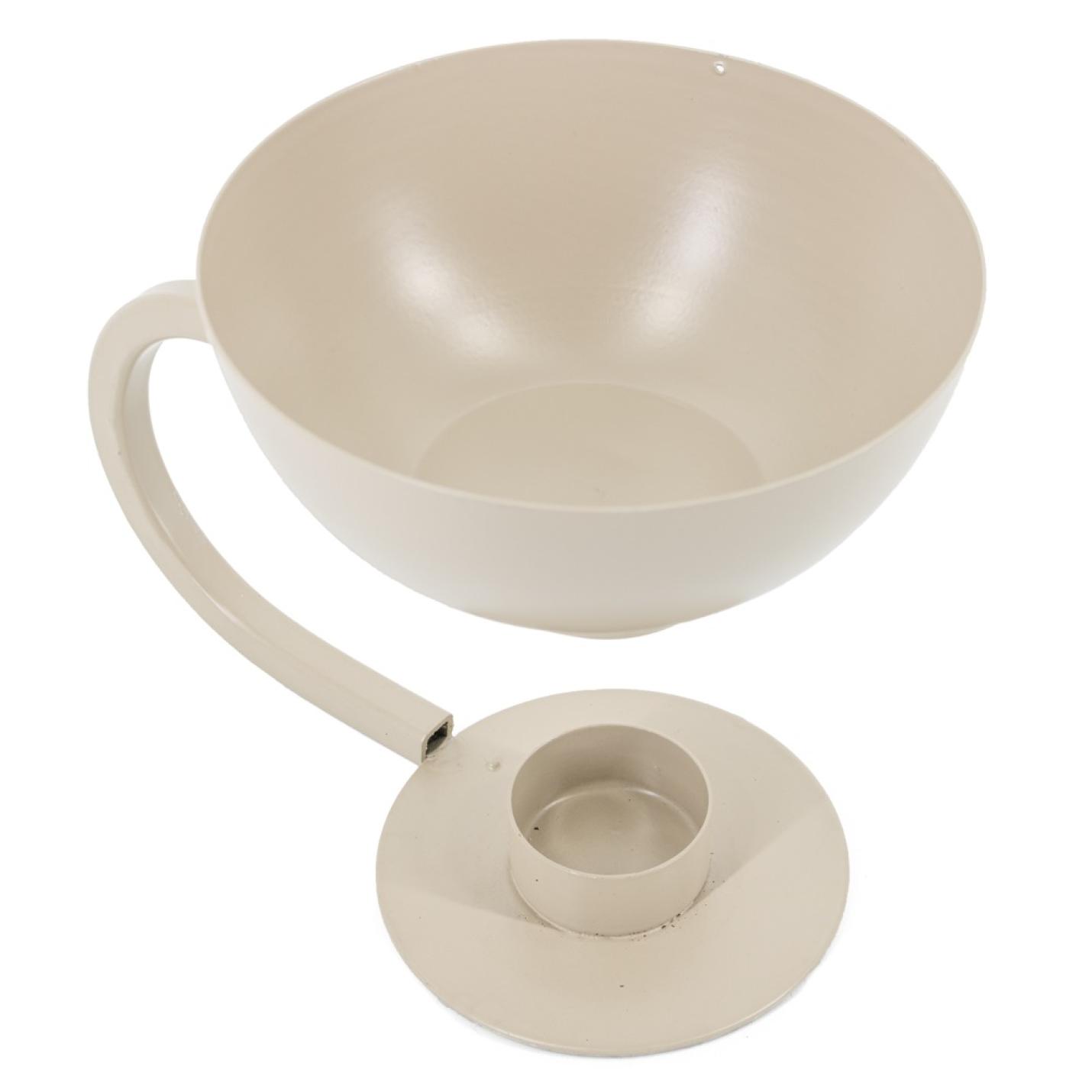 Waxwarmer 15x12 cm SAND metaal | waxbrander | geurbrander - hb5750