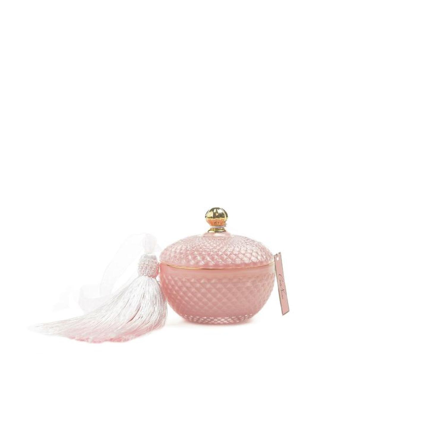 Geurkaars Art Deco rond - Pink Fragrance - Cote Noire