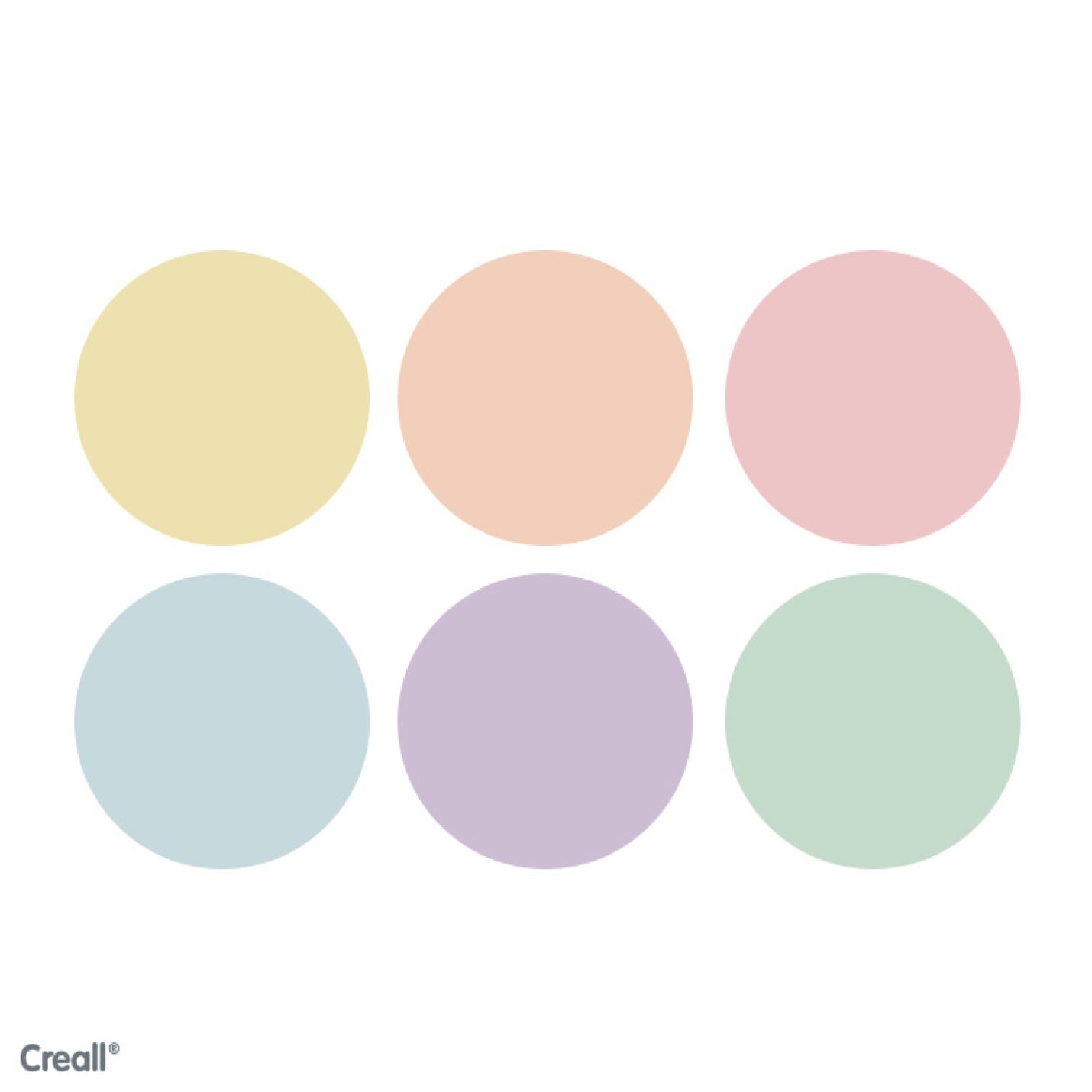 Creall Basic color 6x500ml pastel kleuren; Afbeelding: 2