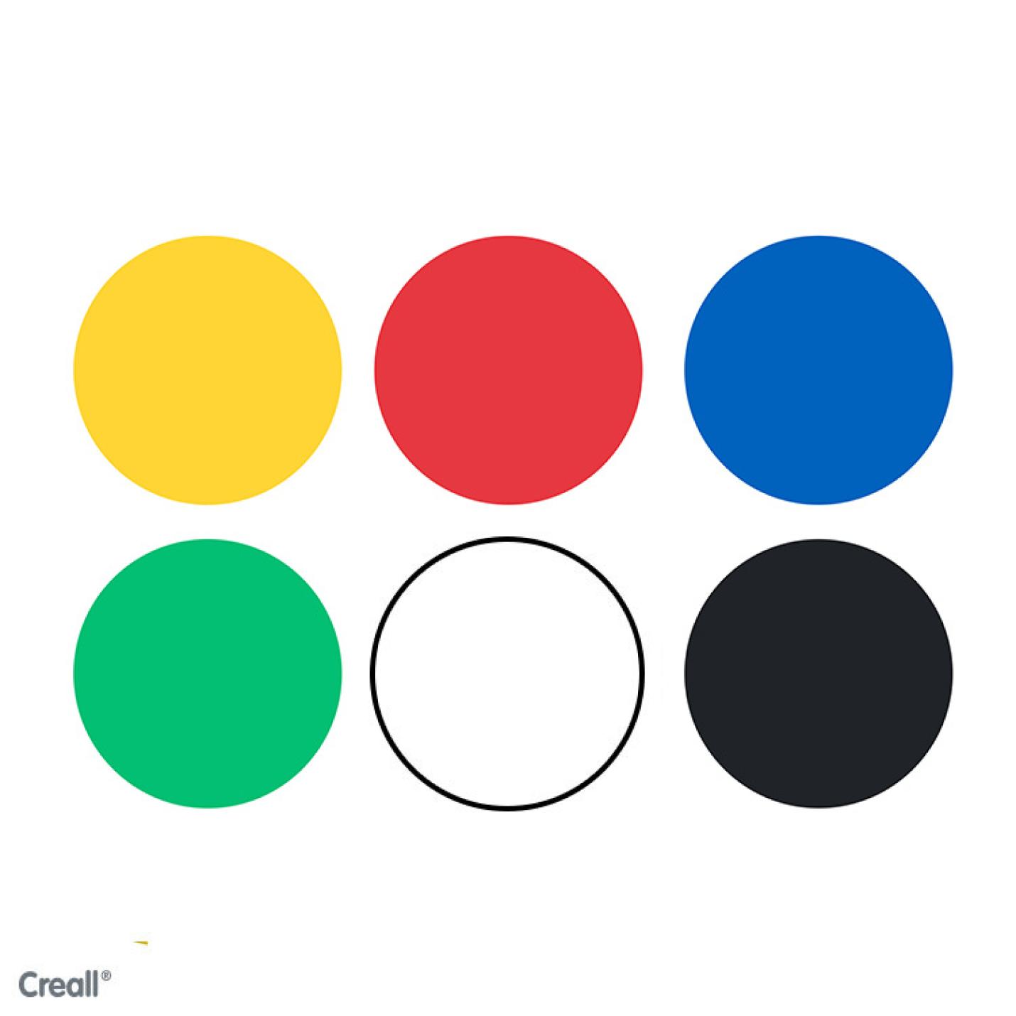 Creall Basic color 6x250ml plakkaatverf; Afbeelding: 2