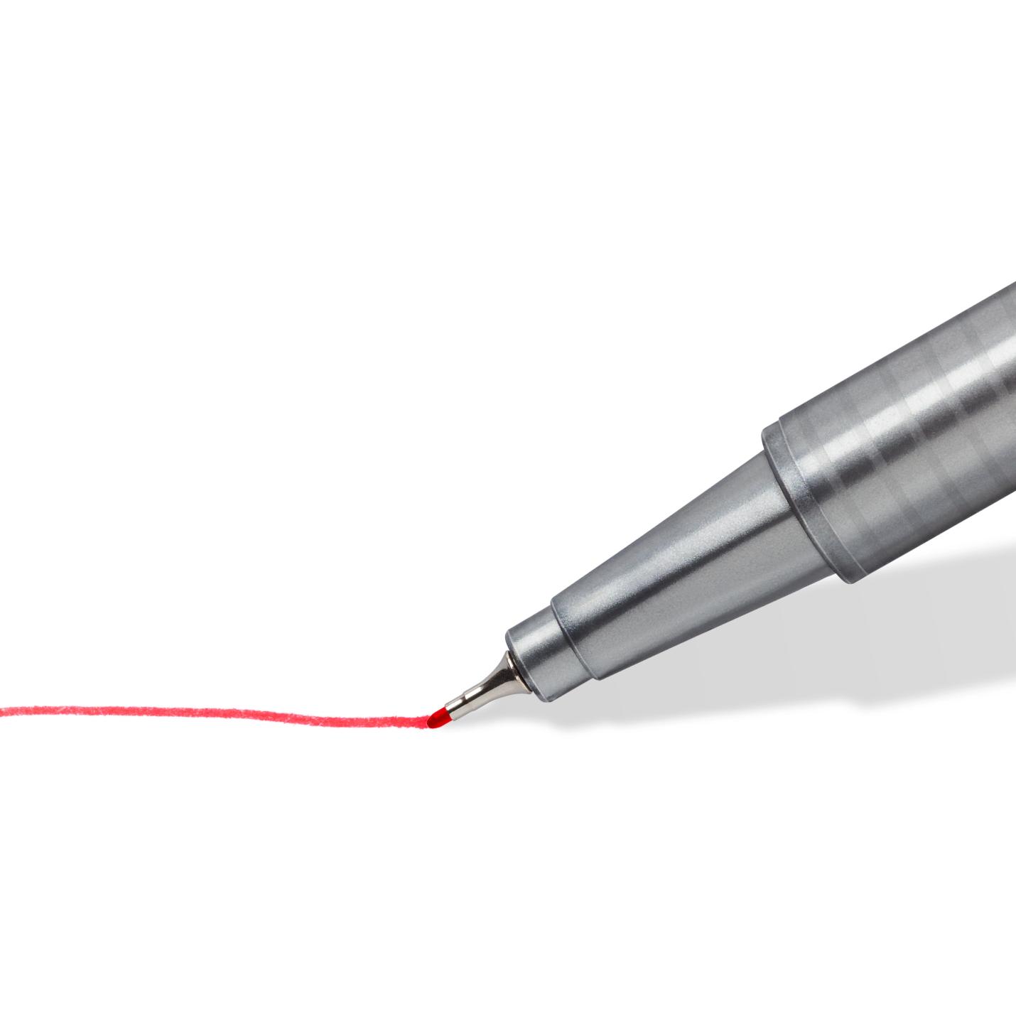 Fineliner Staedler triplus 334 - rood - 10 stuks; Afbeelding: 2