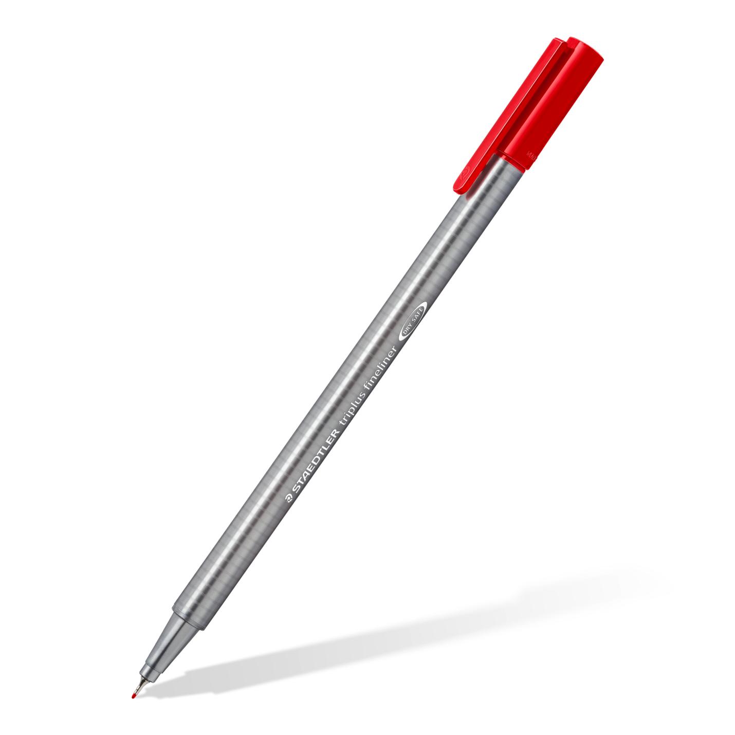 Fineliner Staedler triplus 334 - rood - 10 stuks