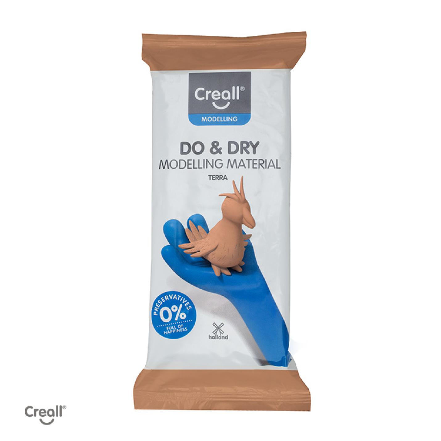 Creall Do & Dry luchthardend boetseermateriaal - wit - 500gram; Afbeelding: 2