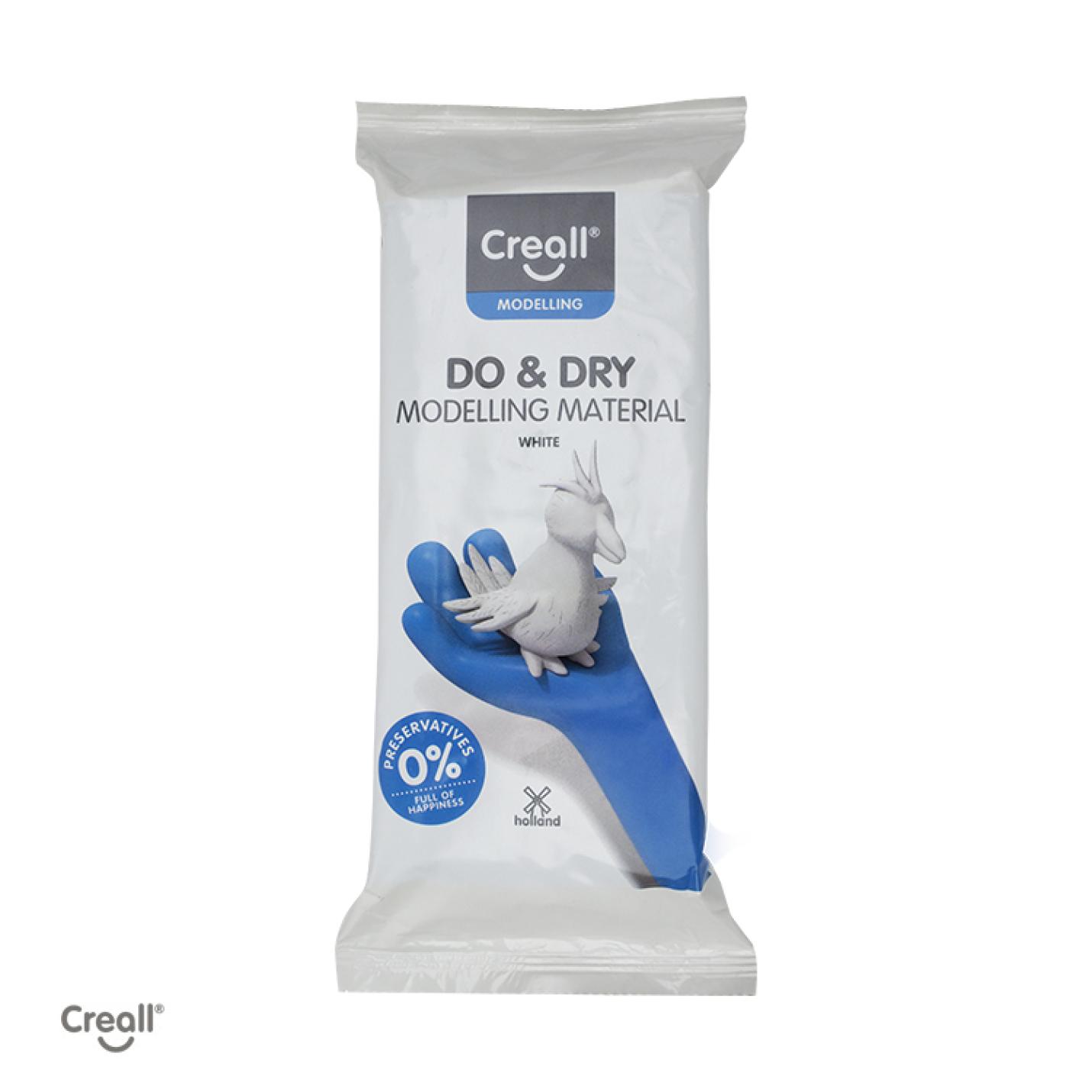 Creall Do & Dry luchthardend boetseermateriaal - wit - 1000gram (1Kg)