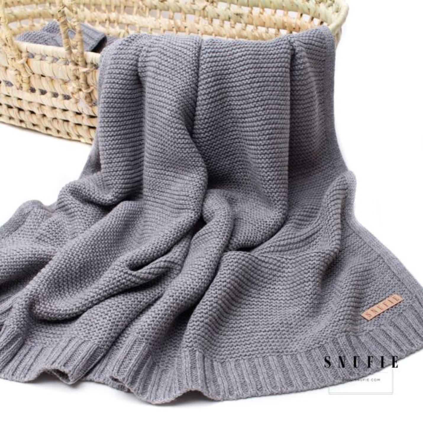 Snufie-Baby-blanket-knitted-Grey-NeoNurses