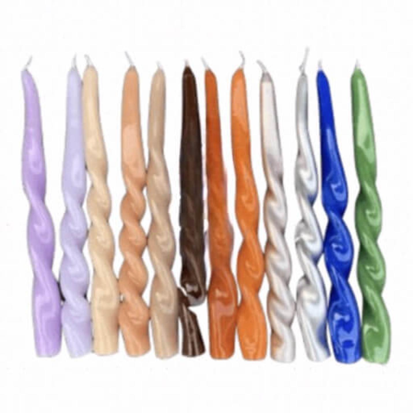 Kaars hoogglans swirl in 12 kleuren van Ravie - nude; Afbeelding: 2