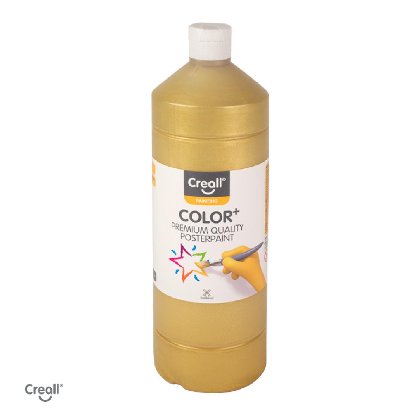 Creall Color 1000ml plakkaatverf goud en zilver - goud
