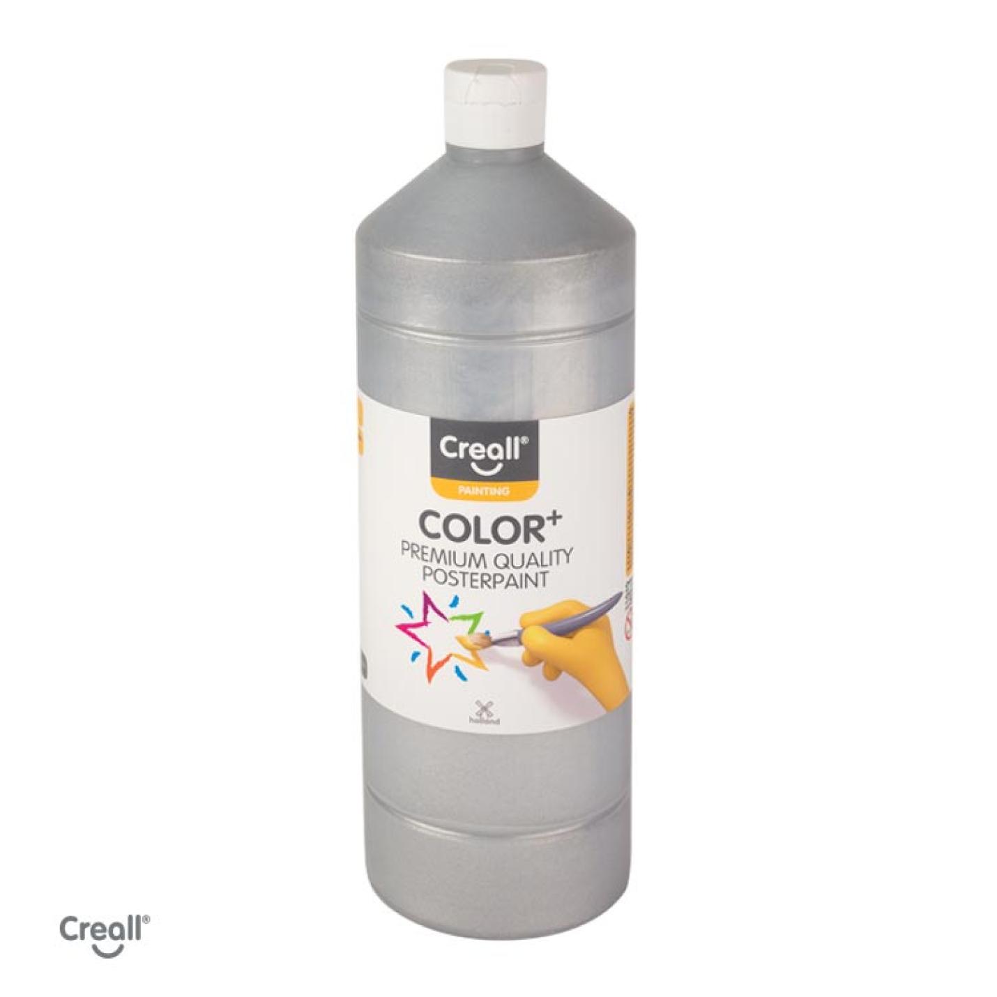 Creall Color 1000ml plakkaatverf goud en zilver - zilver
