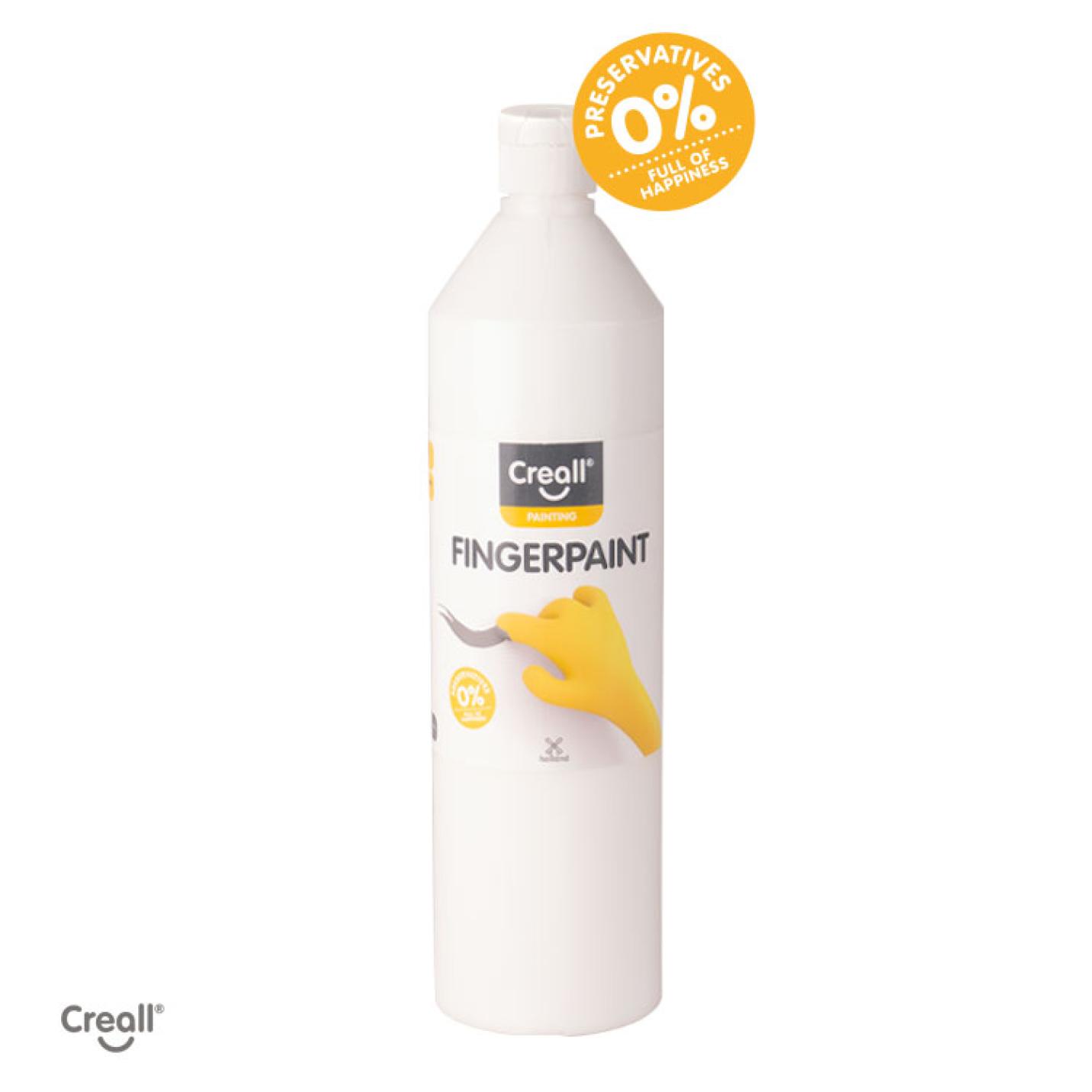 Creall vingerverf 750ml (happy ingredients) - wit