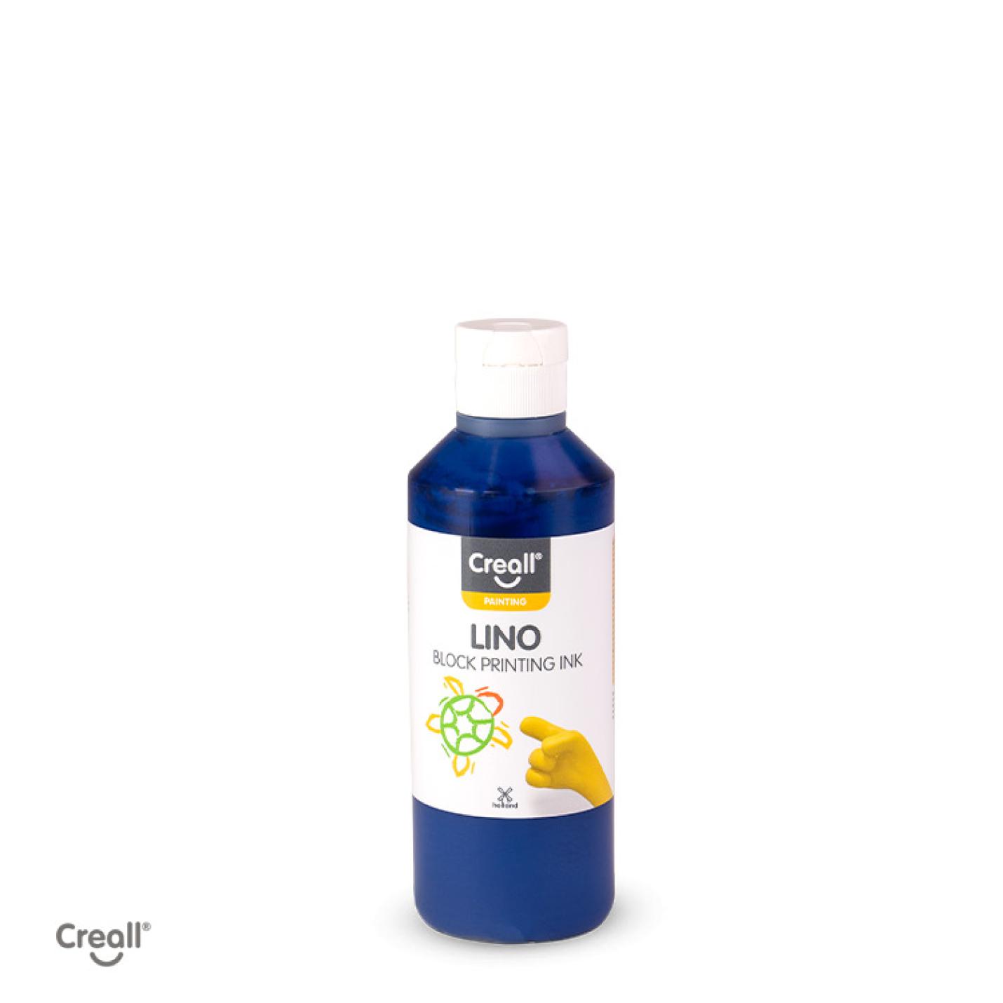 lino blokprintverf  donkerblauw