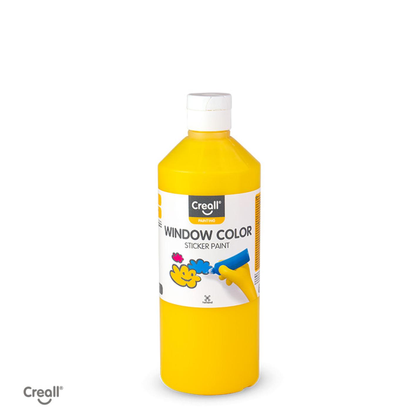 Creall Window colour 500ml stickerverf - donker geel
