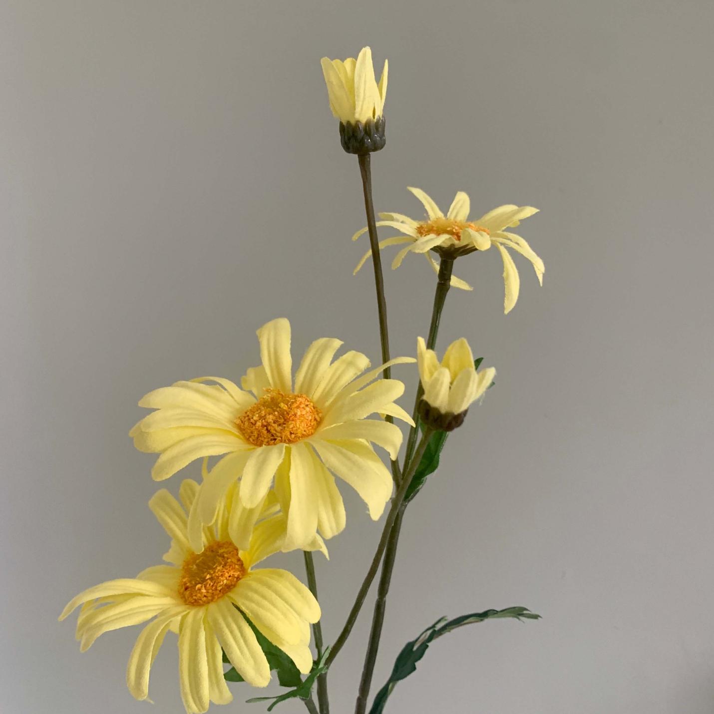 Zijden bloem margriet geel; Afbeelding: 3