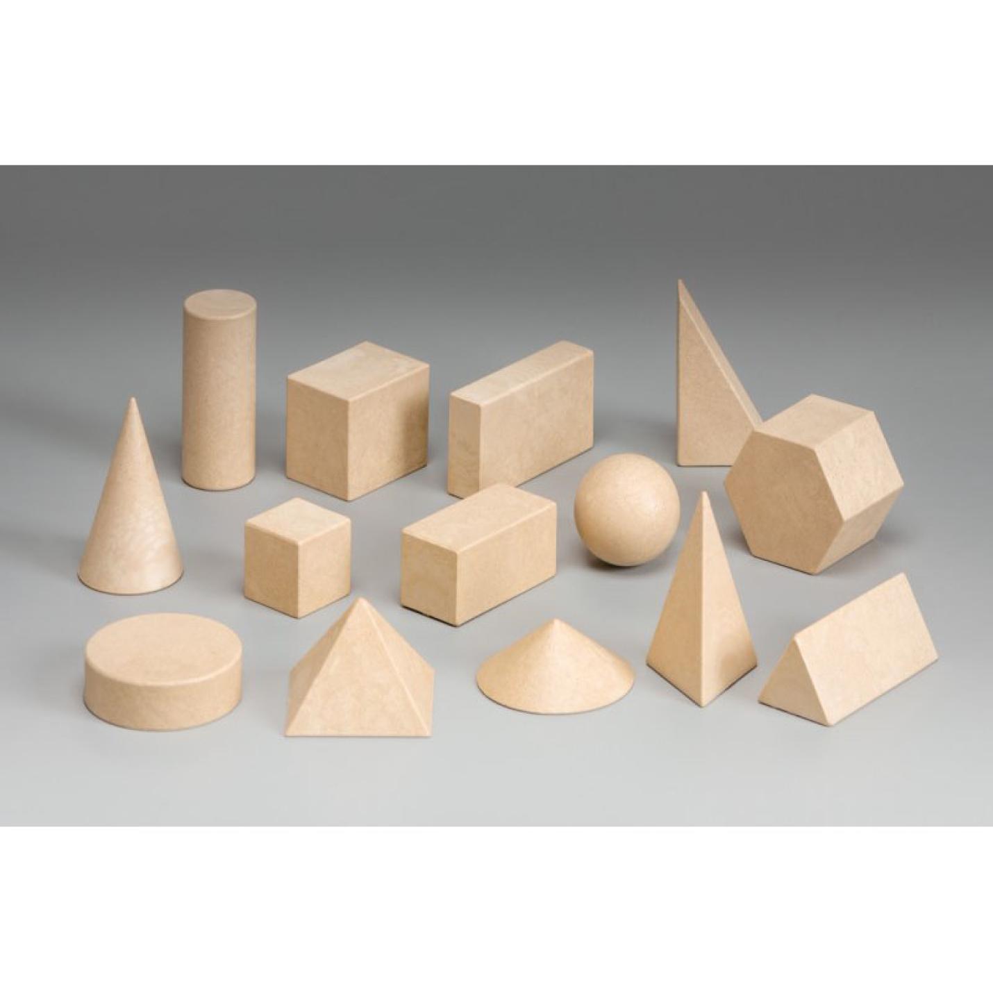 Geometrische vormen (14stuks) RE-Wood