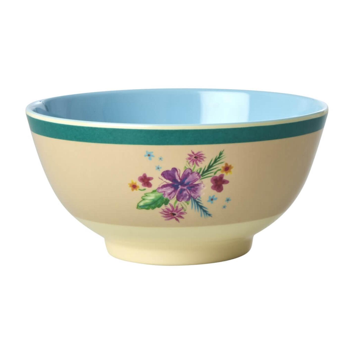 Melamine schaaltje medium Arda Bloom print - Rice