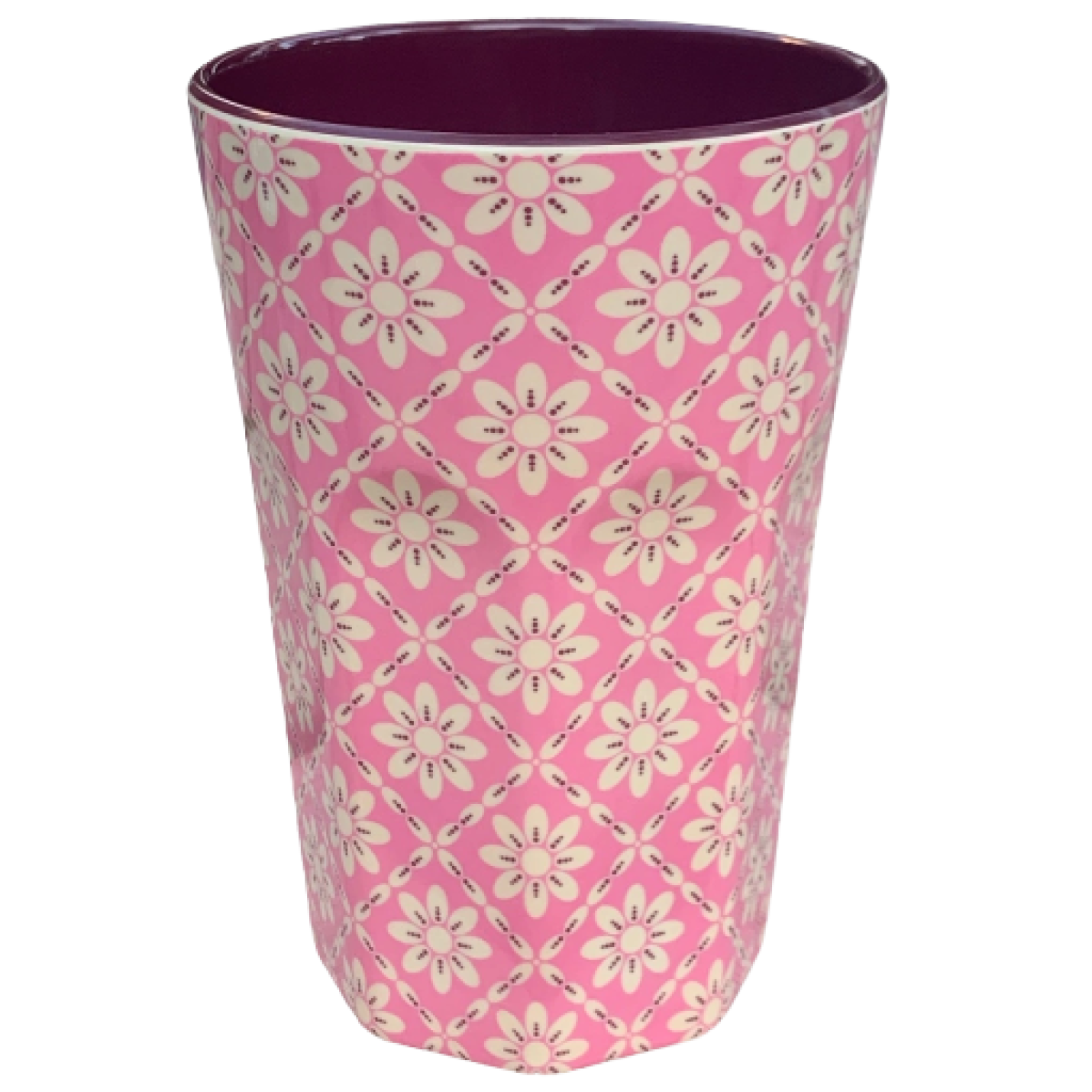Melamine beker Flower Graphic print large - Rice