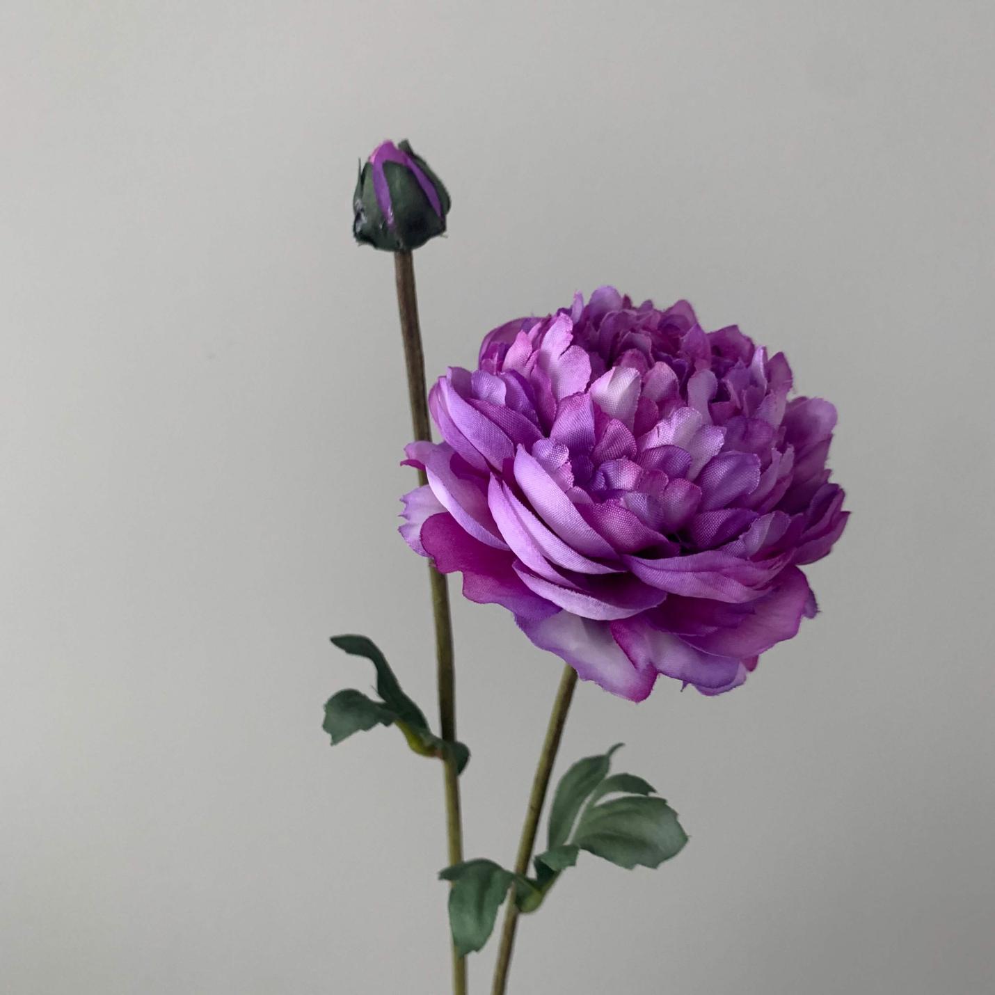 Zijden bloem mini Ranonkel lavendel