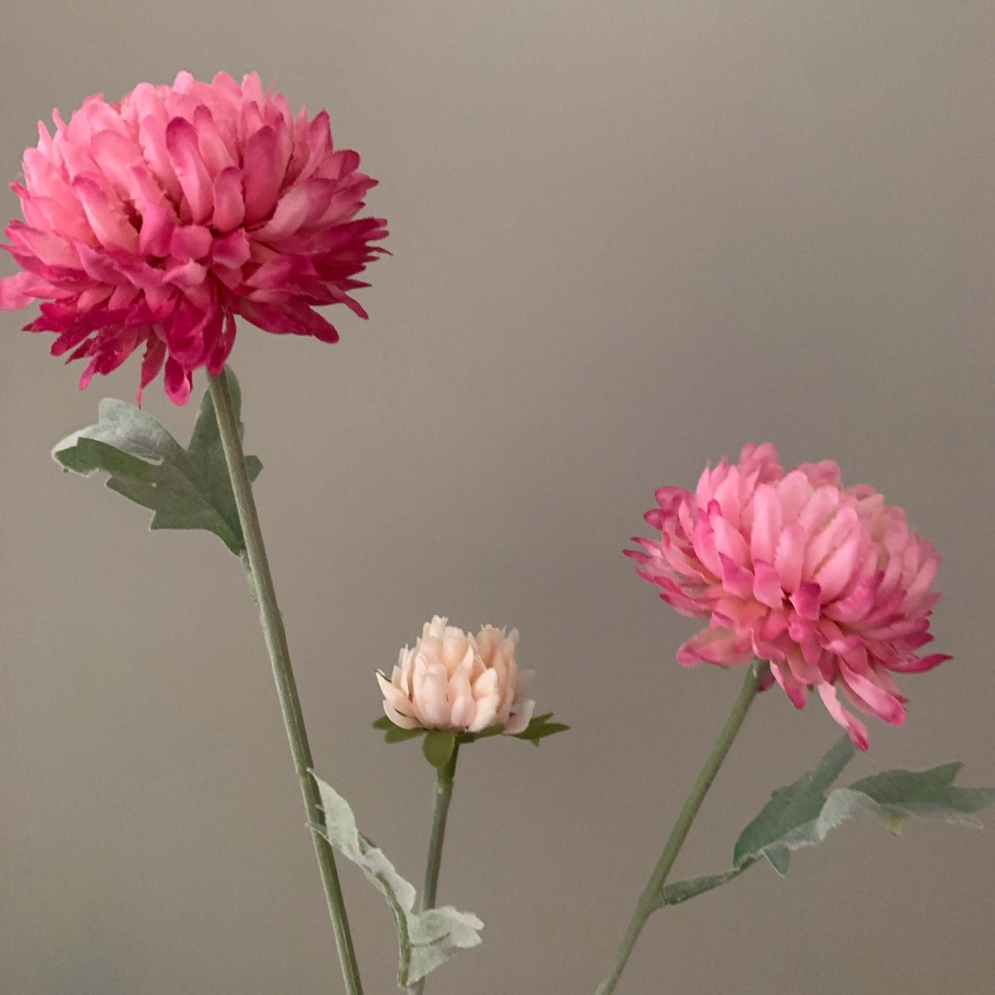 Zijden bloem mini mum spray roze; Afbeelding: 2