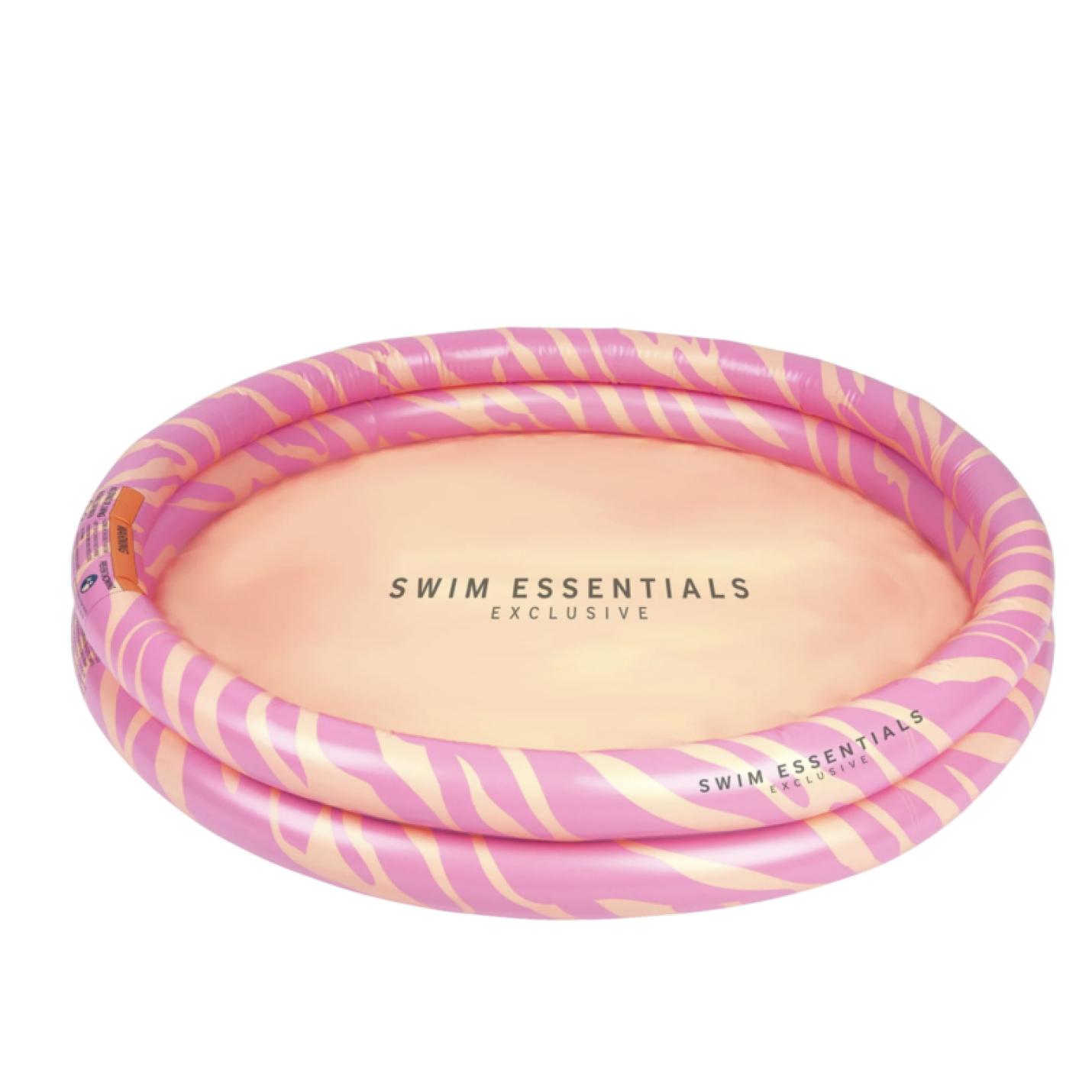 baby zwembad swim essentials roze zebra 100 cm