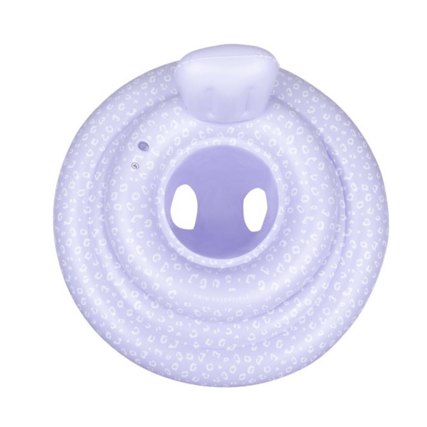 swim essentials baby float lila panterprint