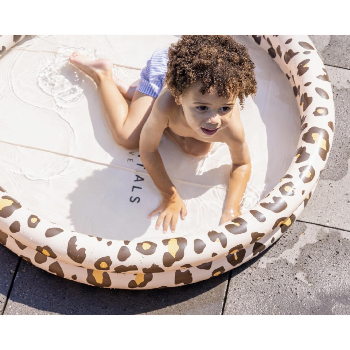 baby zwembad swim essentials sfeer foto panter beige 100cm
