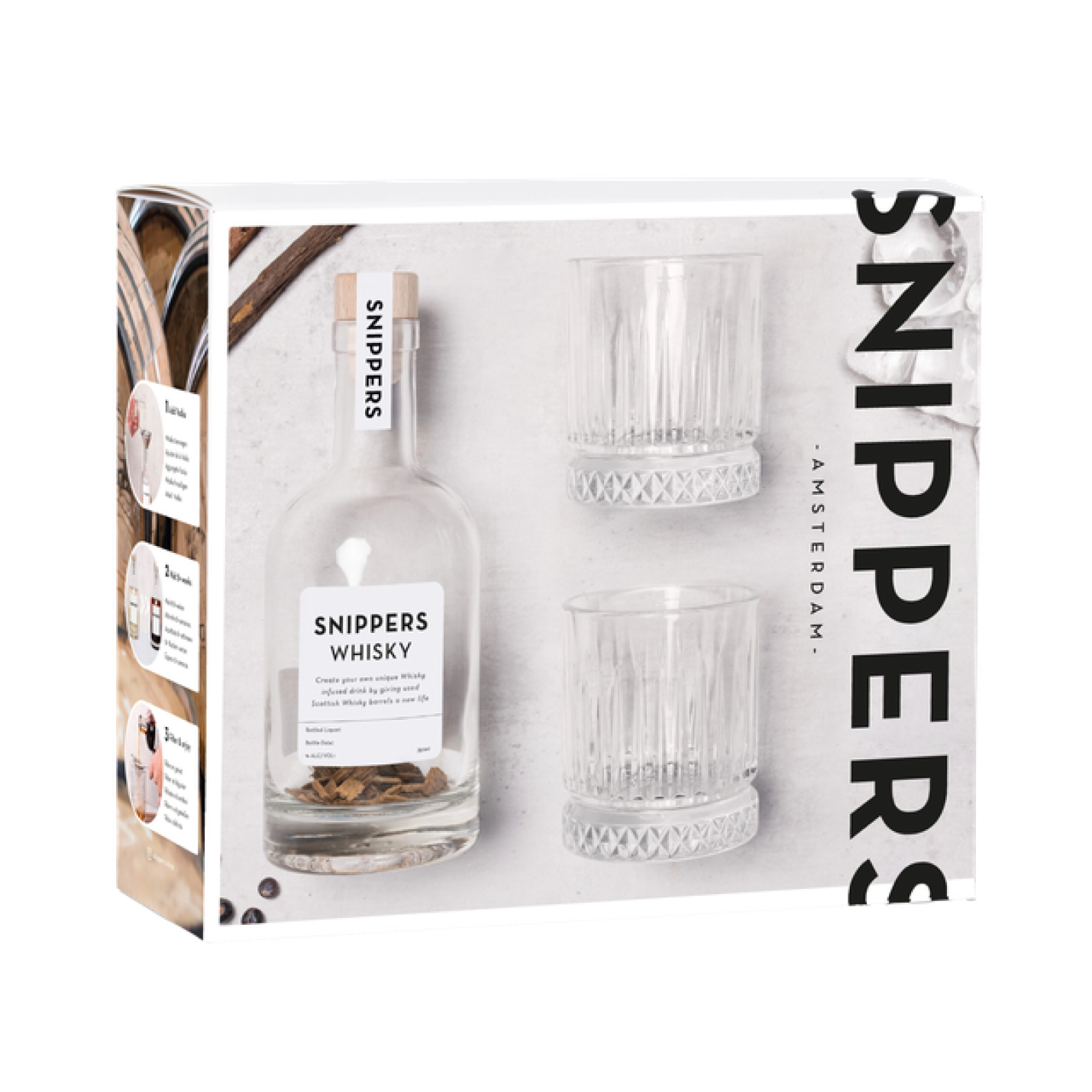 Bylout snippers whisky cadeauset met glazen