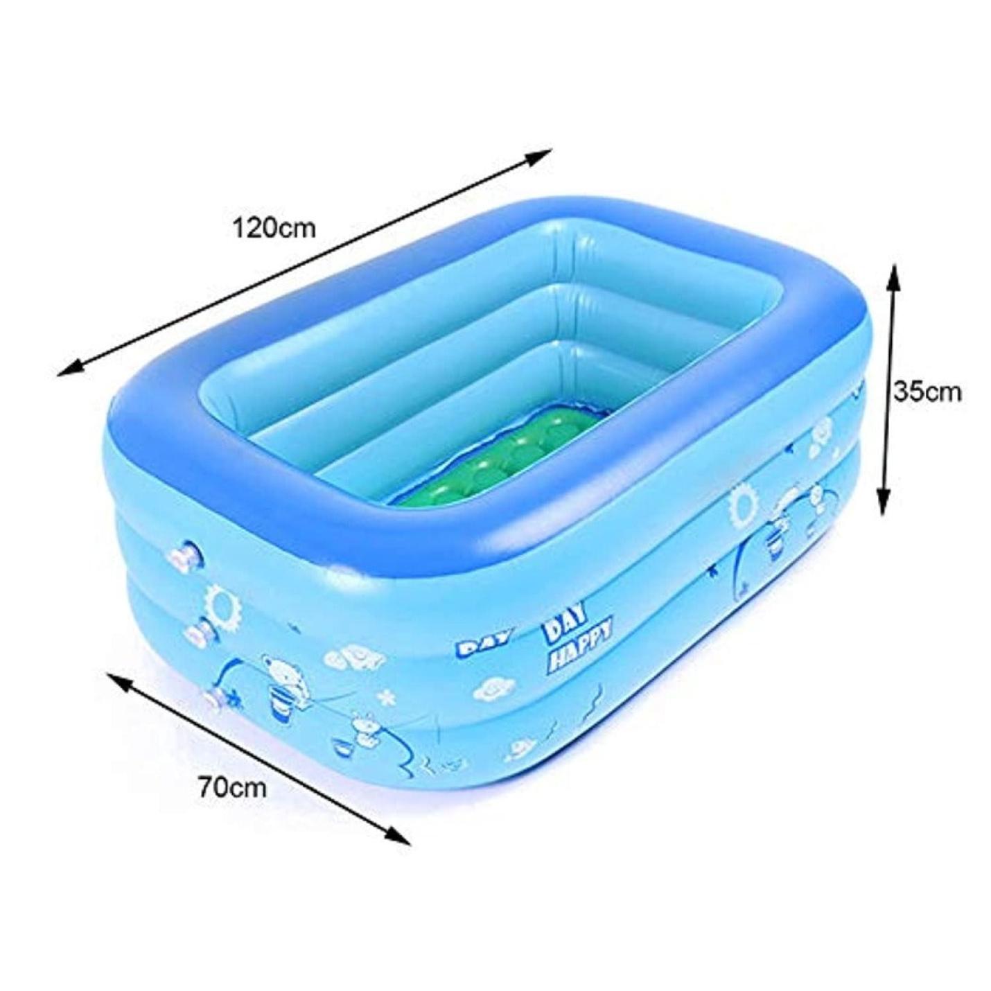 Beleef zomerplezier met ons Intex opblaasbaar zwembad voor baby's met aangegeven afmetingen, met een duurzaam PVC blauw ontwerp met onderwatergraphics voor visuele stimulatie.
