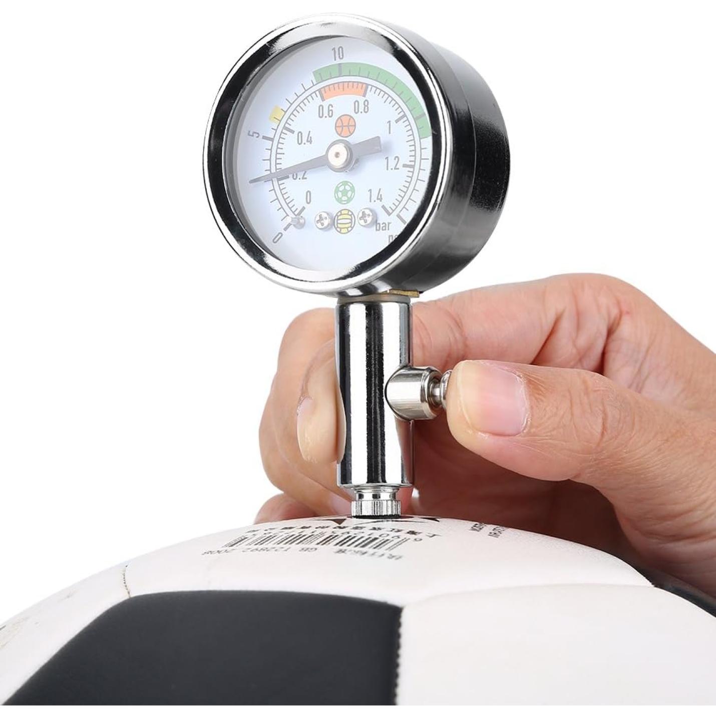 Ball Pressure Gauge, Mini Air Pressure Gauge Pressure Barometer for Football Volleyball Basketball - happygetfit.com