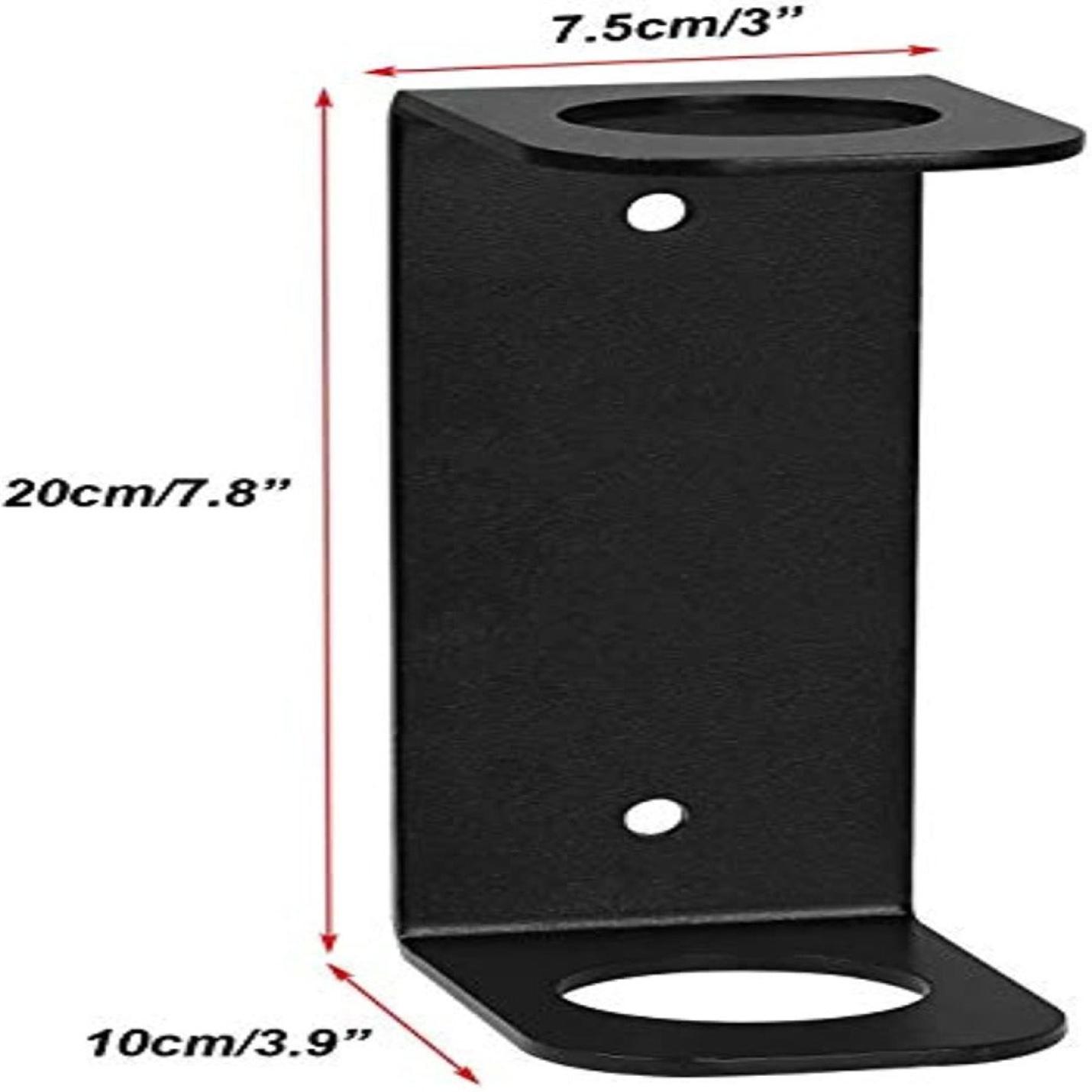 Zwart metalen beugel met de volgende afmetingen: 20 cm hoog, 7,5 cm bovenbreedte en 10 cm onderbreedte, voorzien van een rechthoekige uitsparing en montagegaten, ideaal voor georganiseerde opslag.
Productnaam: Organiseer je gewichten veilig en ruimtebesparend met ons barbell opslag rek.