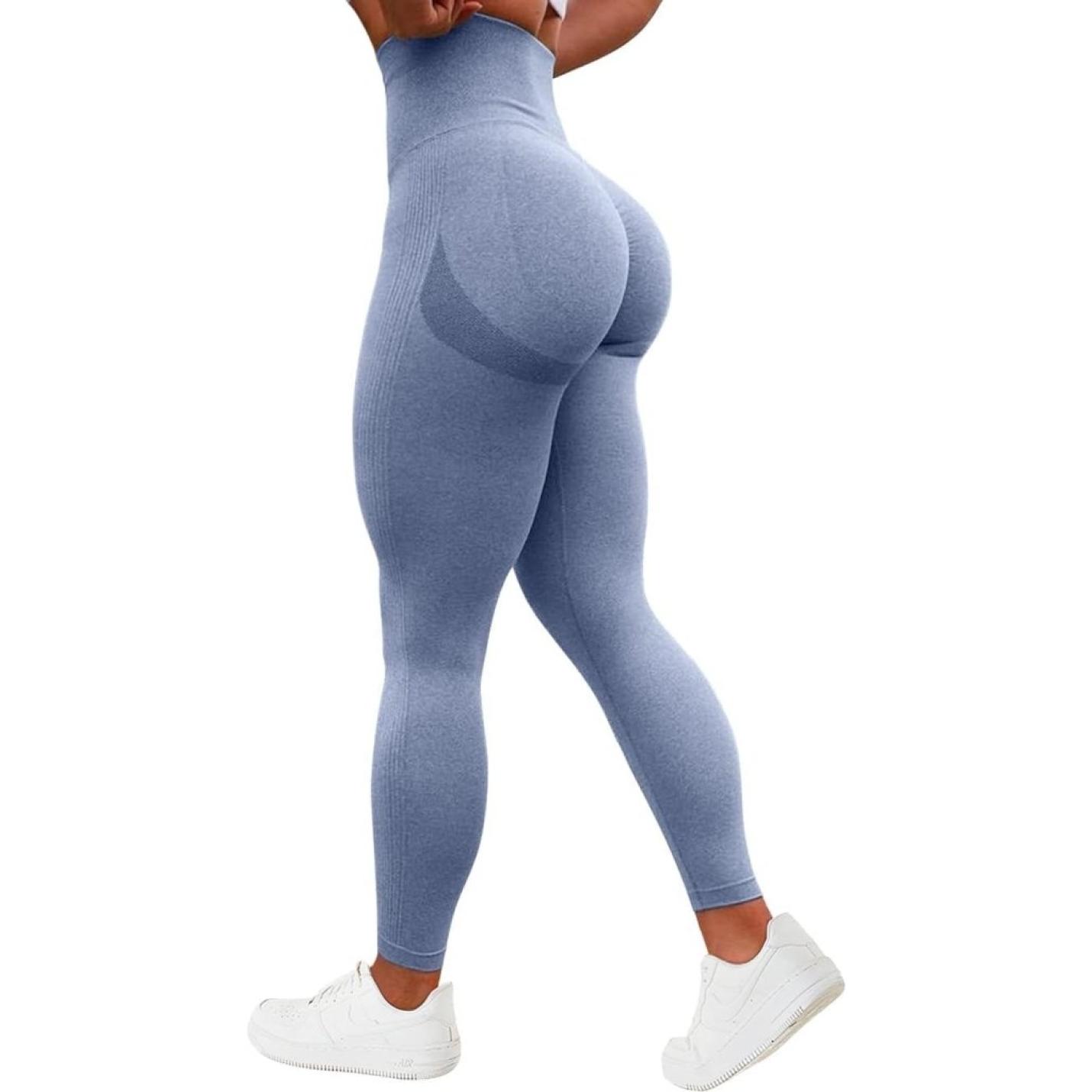 Compressie Sportlegging voor dames Yoga Lange Slim Fit Fitness Gymbroek Ondoorzichtige Scrunch Butt Yogabroek Naadloos Push-up Hoge taille Workout Fitness Jogging - happygetfit.com