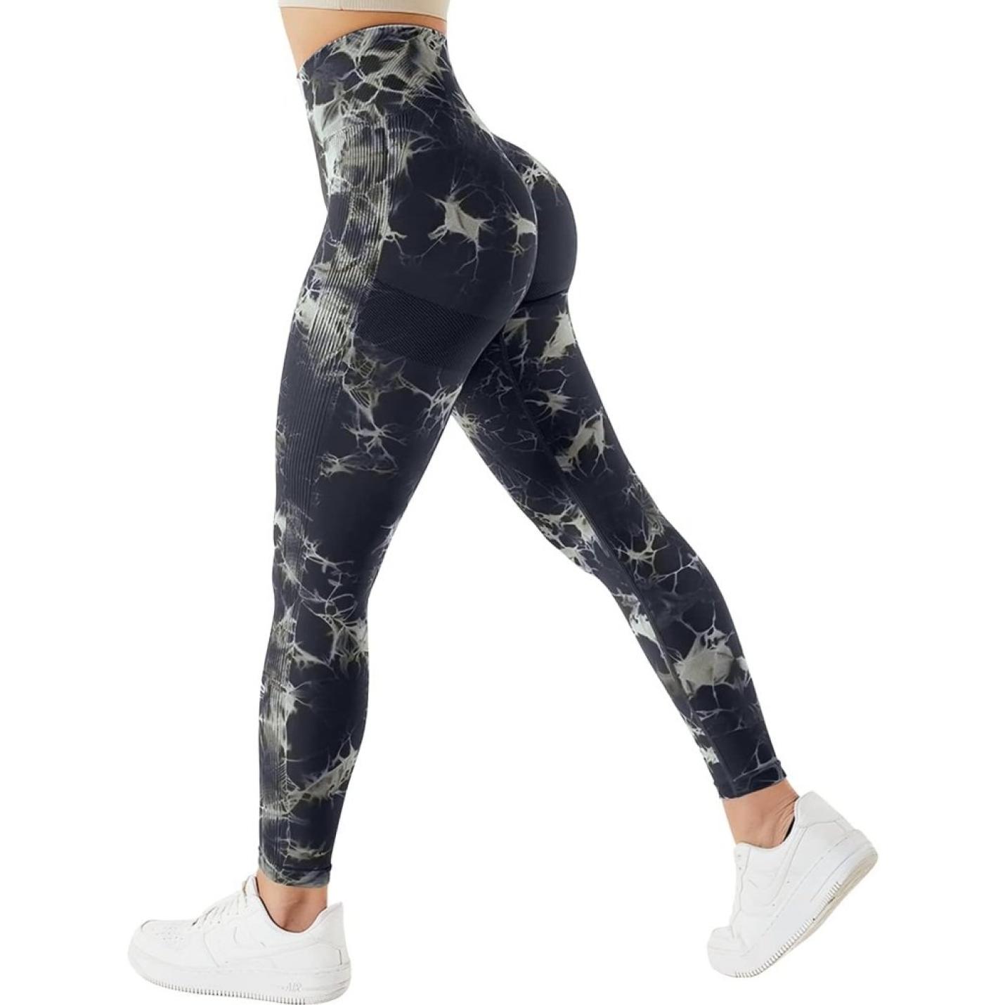 Compressie Sportlegging voor dames Yoga Lange Slim Fit Fitness Gymbroek Ondoorzichtige Scrunch Butt Yogabroek Naadloos Push-up Hoge taille Workout Fitness Jogging - happygetfit.com