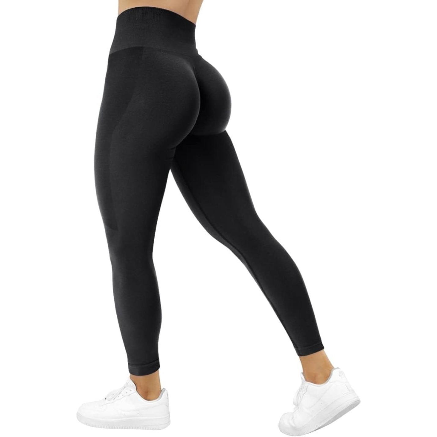 Compressie Sportlegging voor dames Yoga Lange Slim Fit Fitness Gymbroek Ondoorzichtige Scrunch Butt Yogabroek Naadloos Push-up Hoge taille Workout Fitness Jogging - happygetfit.com