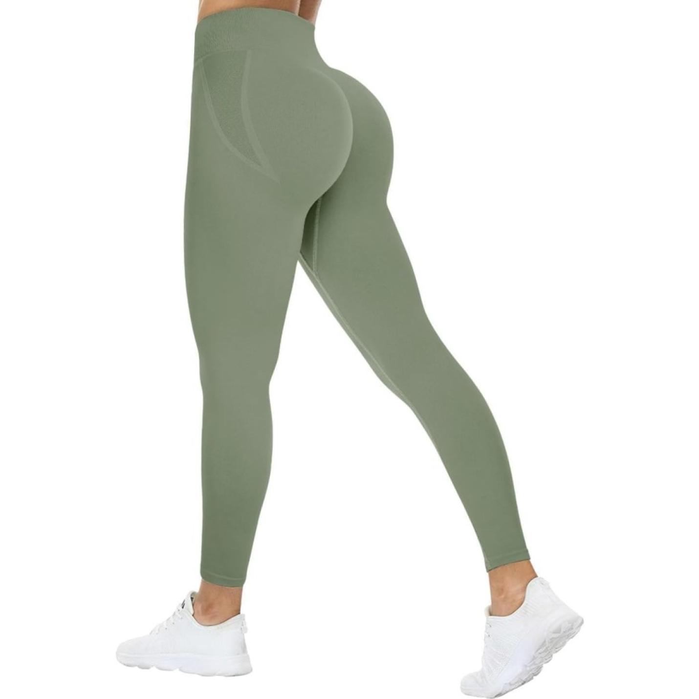 Compressie Sportlegging voor dames Yoga Lange Slim Fit Fitness Gymbroek Ondoorzichtige Scrunch Butt Yogabroek Naadloos Push up Hoge taille Workout Fitness Jogging S 4 Zwart Webshoplocatie