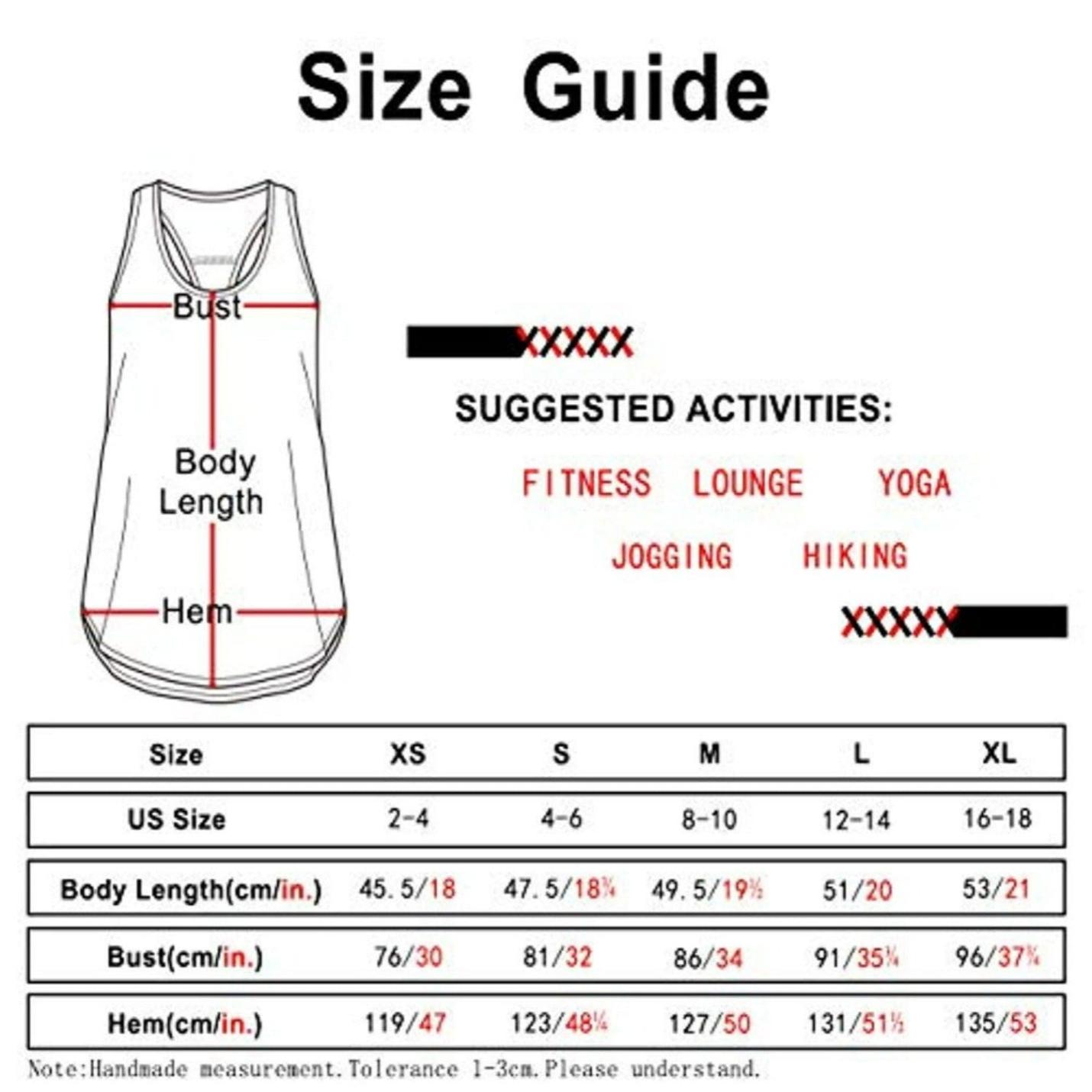 Een diagram van een Ontdek de stijlvolle en functionele dames tanktop sporttop racerback met dames tanktop sporttop racerback ontwerp.